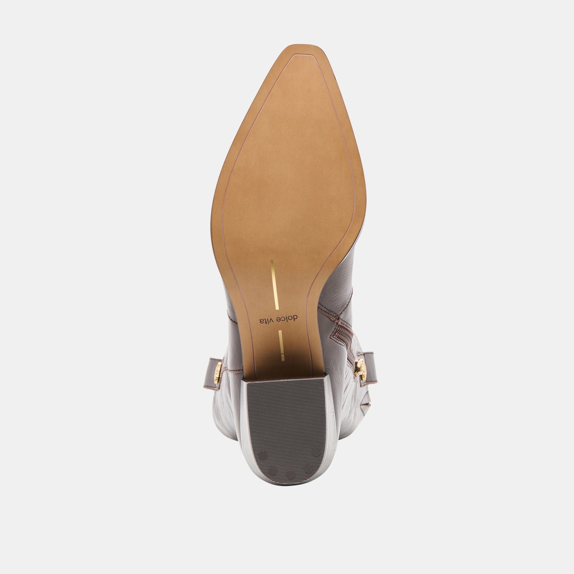 Vern Chocolate Leather Wide Calf Boots Dolce Vita Online