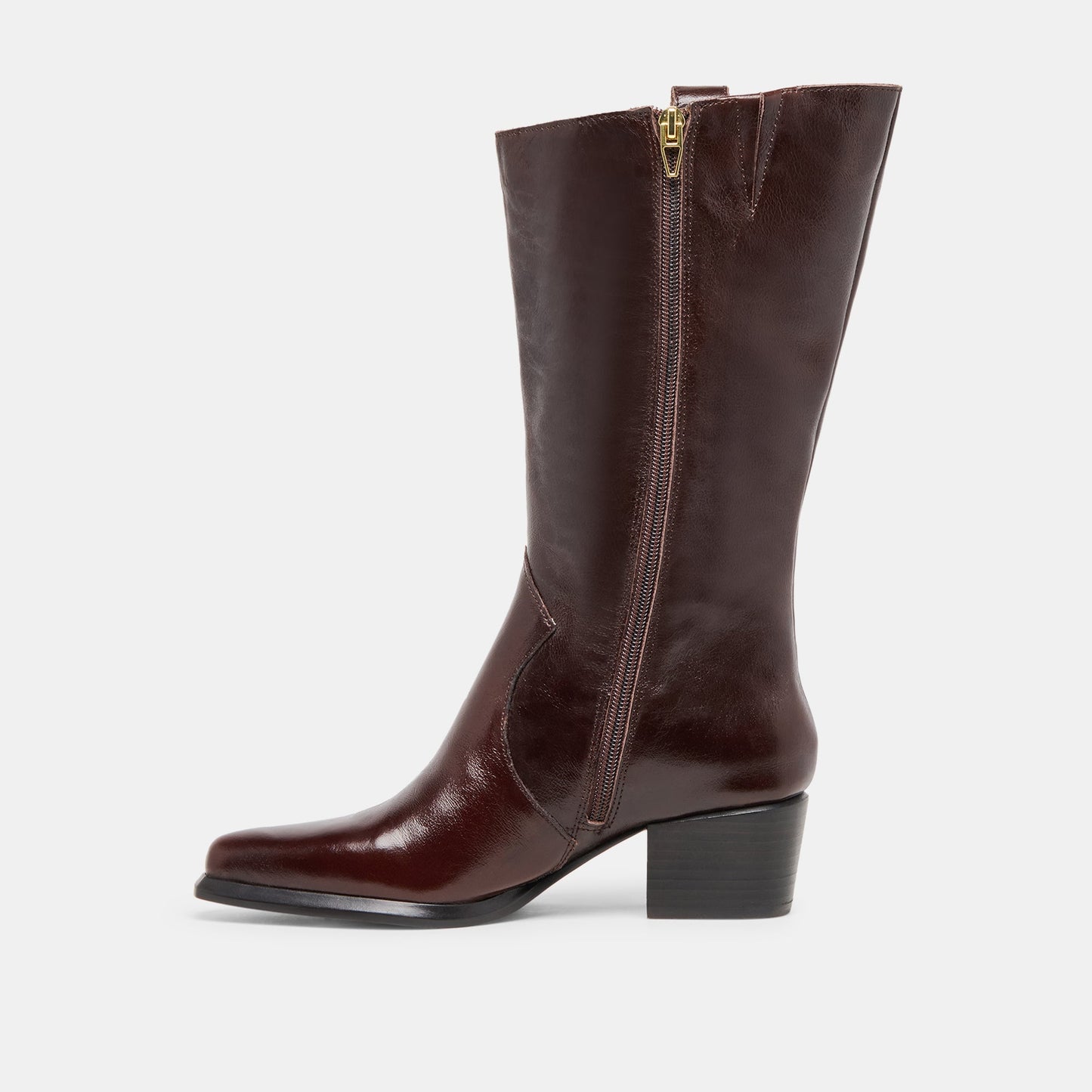 Vern Chocolate Leather Wide Calf Boots Dolce Vita Online
