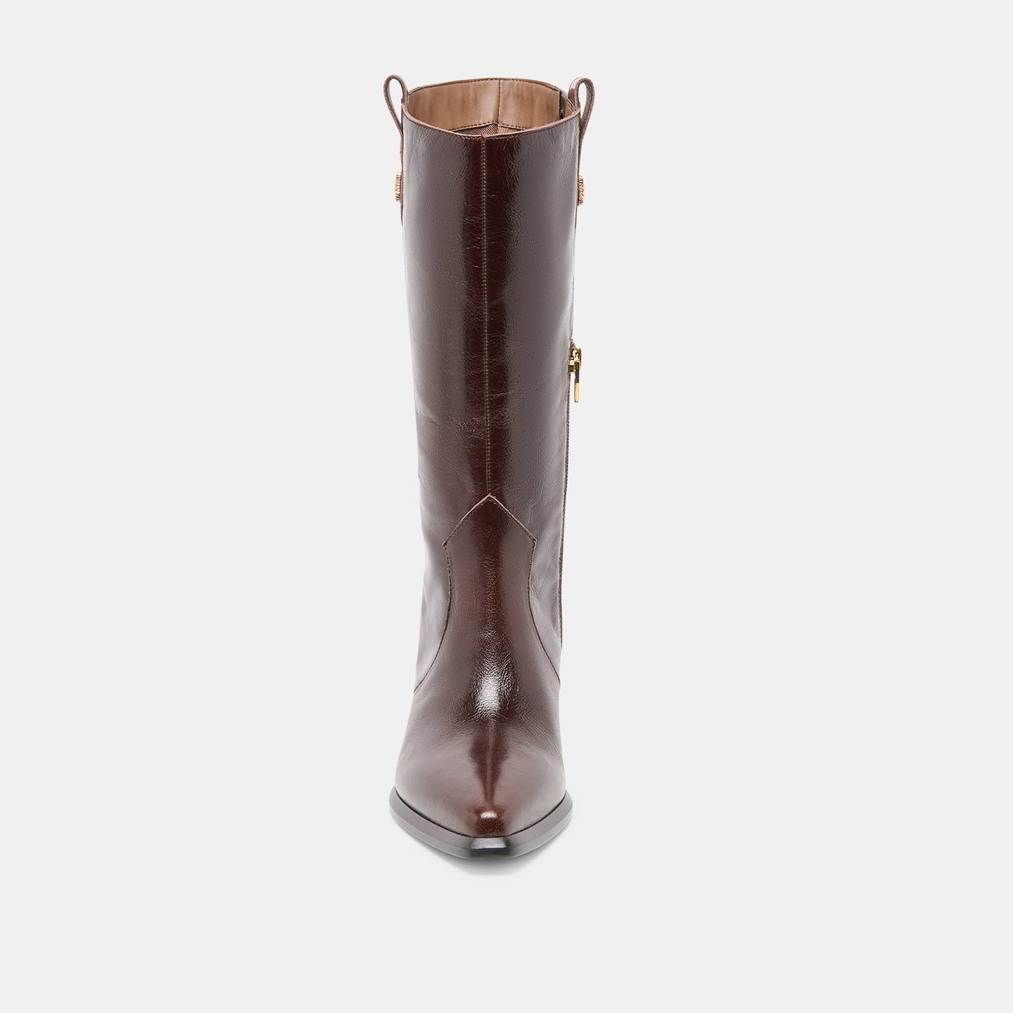 Vern Chocolate Leather Wide Calf Boots Dolce Vita Online