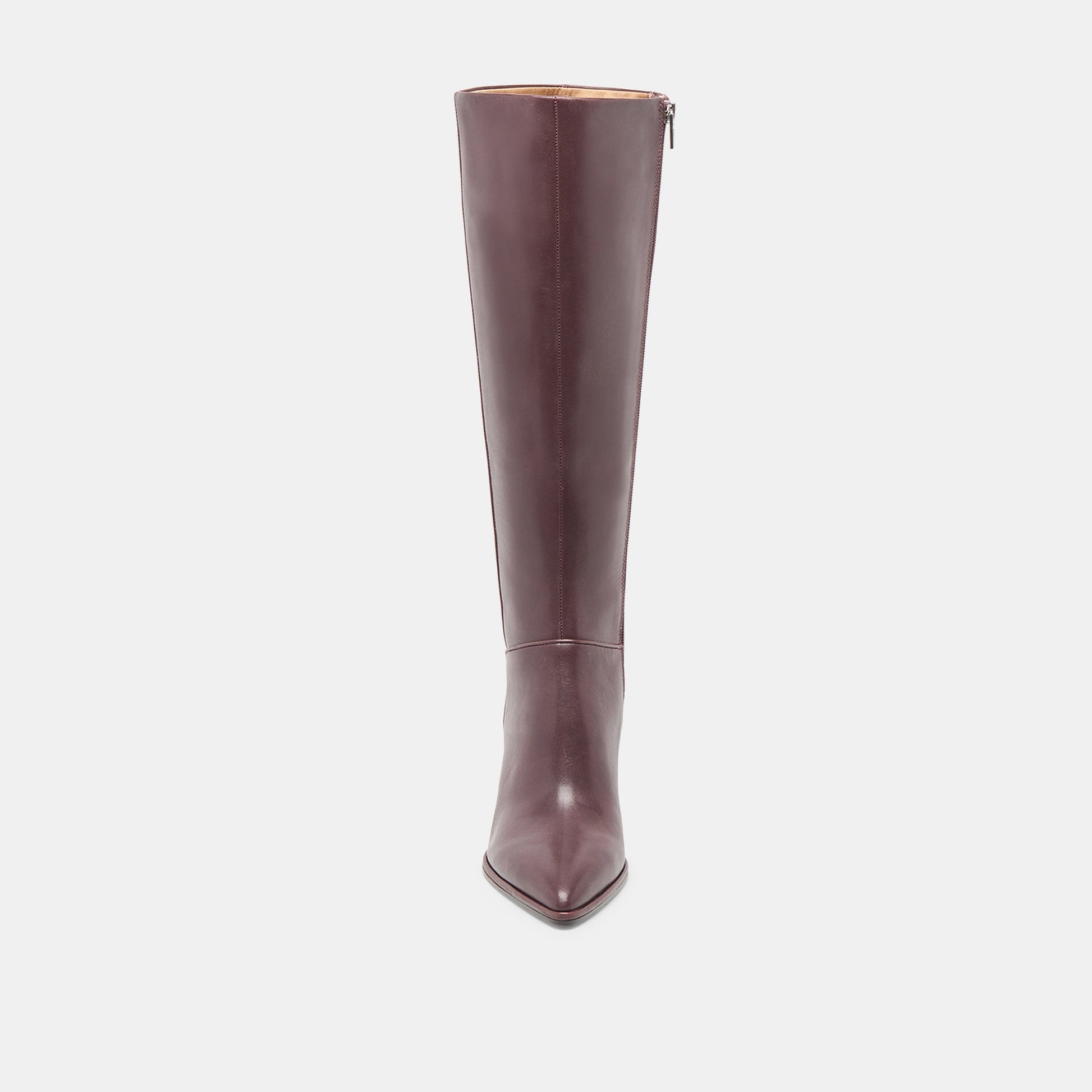 Aldy Mulberry Leather Wide Calf Boots Dolce Vita On sale