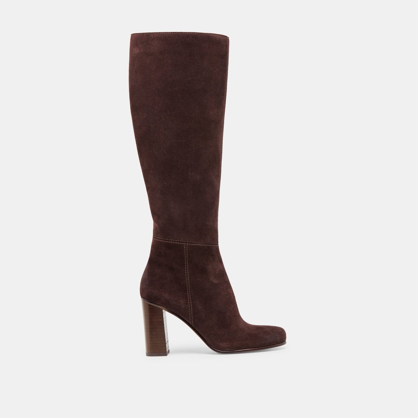 Hudsin Wide Calf Mahogany Suede Boots Dolce Vita For sale