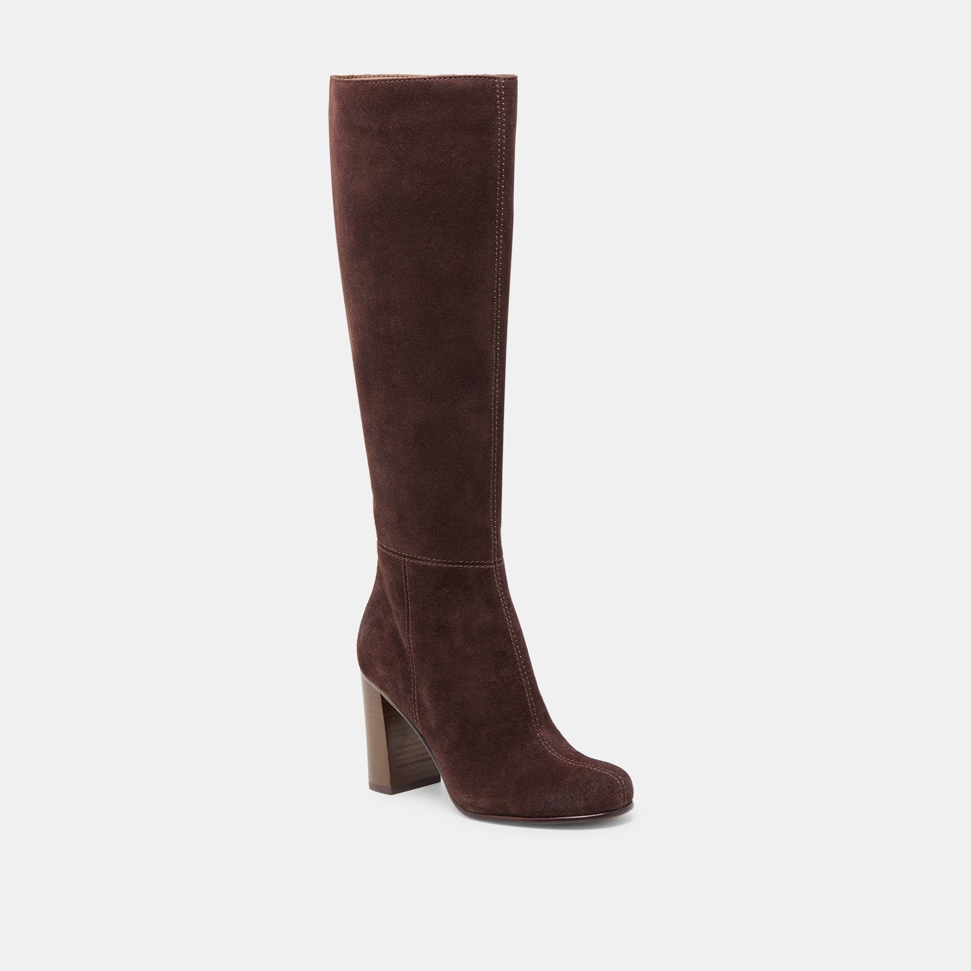 Hudsin Wide Calf Mahogany Suede Boots Dolce Vita For sale