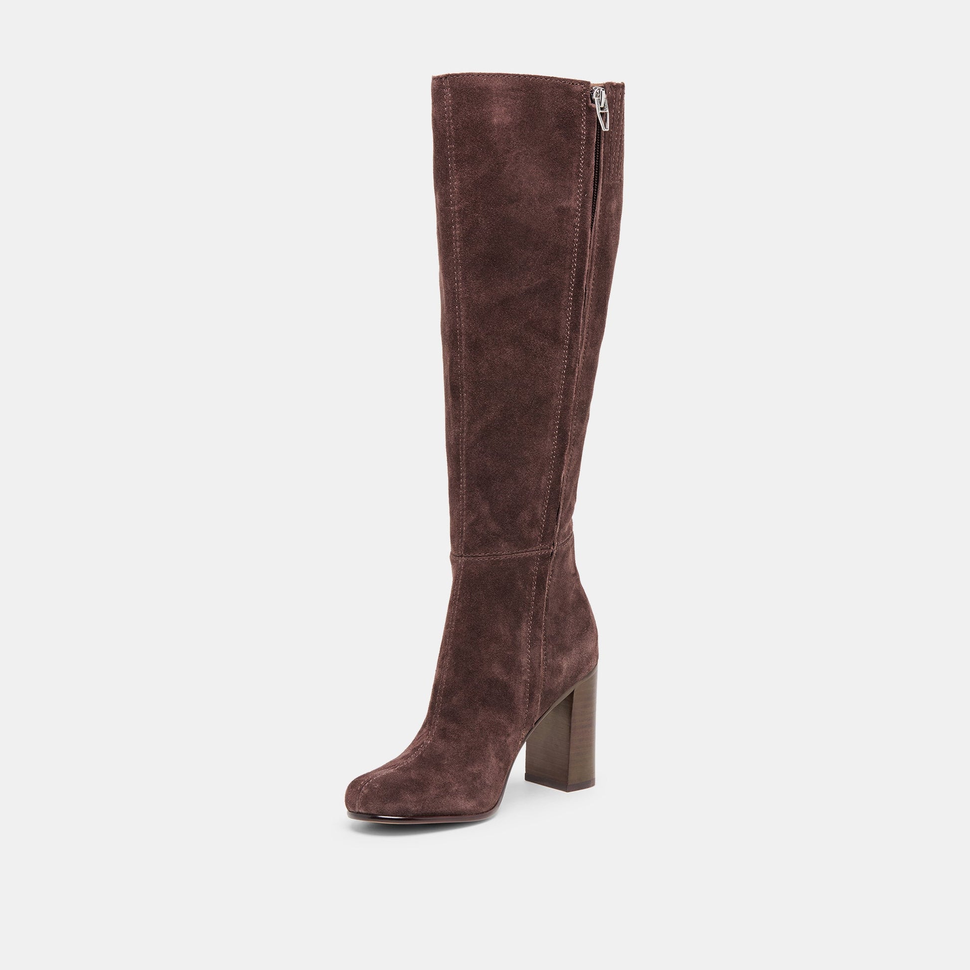 Hudsin Wide Calf Mahogany Suede Boots Dolce Vita For sale