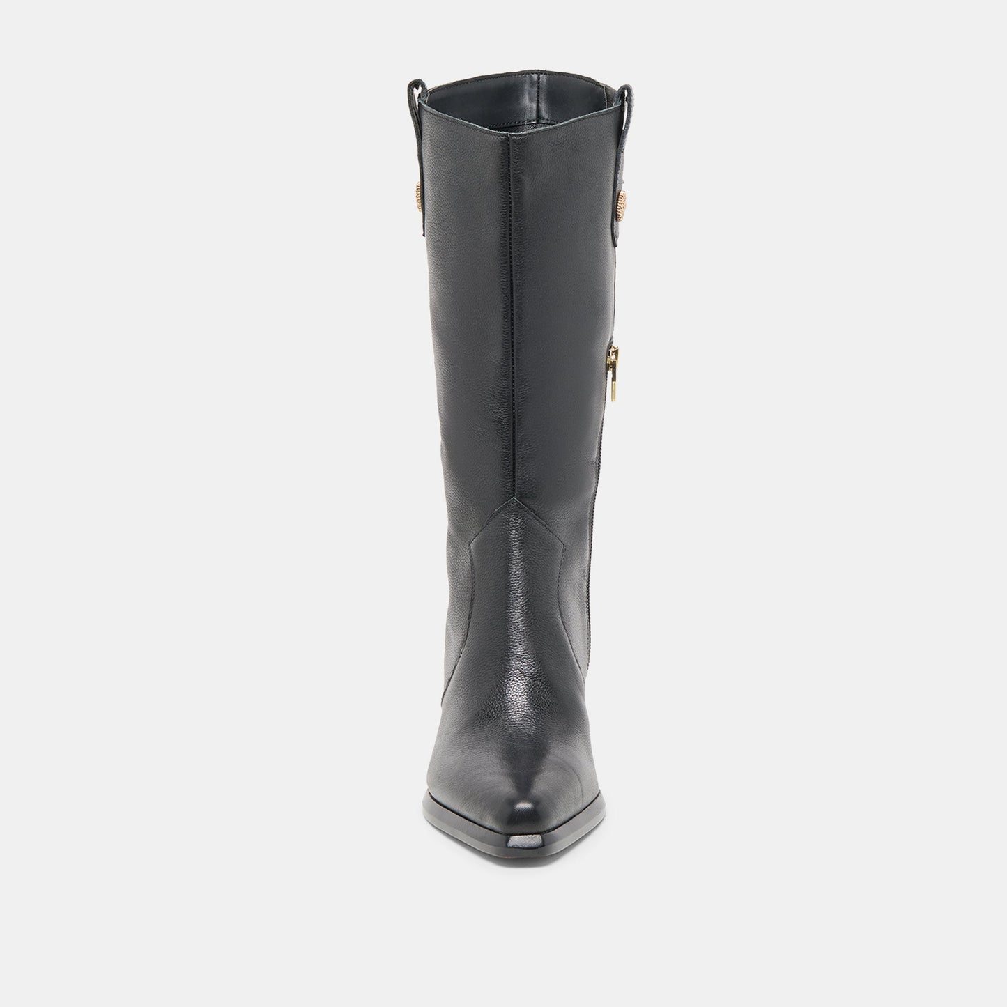 Vern Black Leather Wide Calf Boots Dolce Vita us