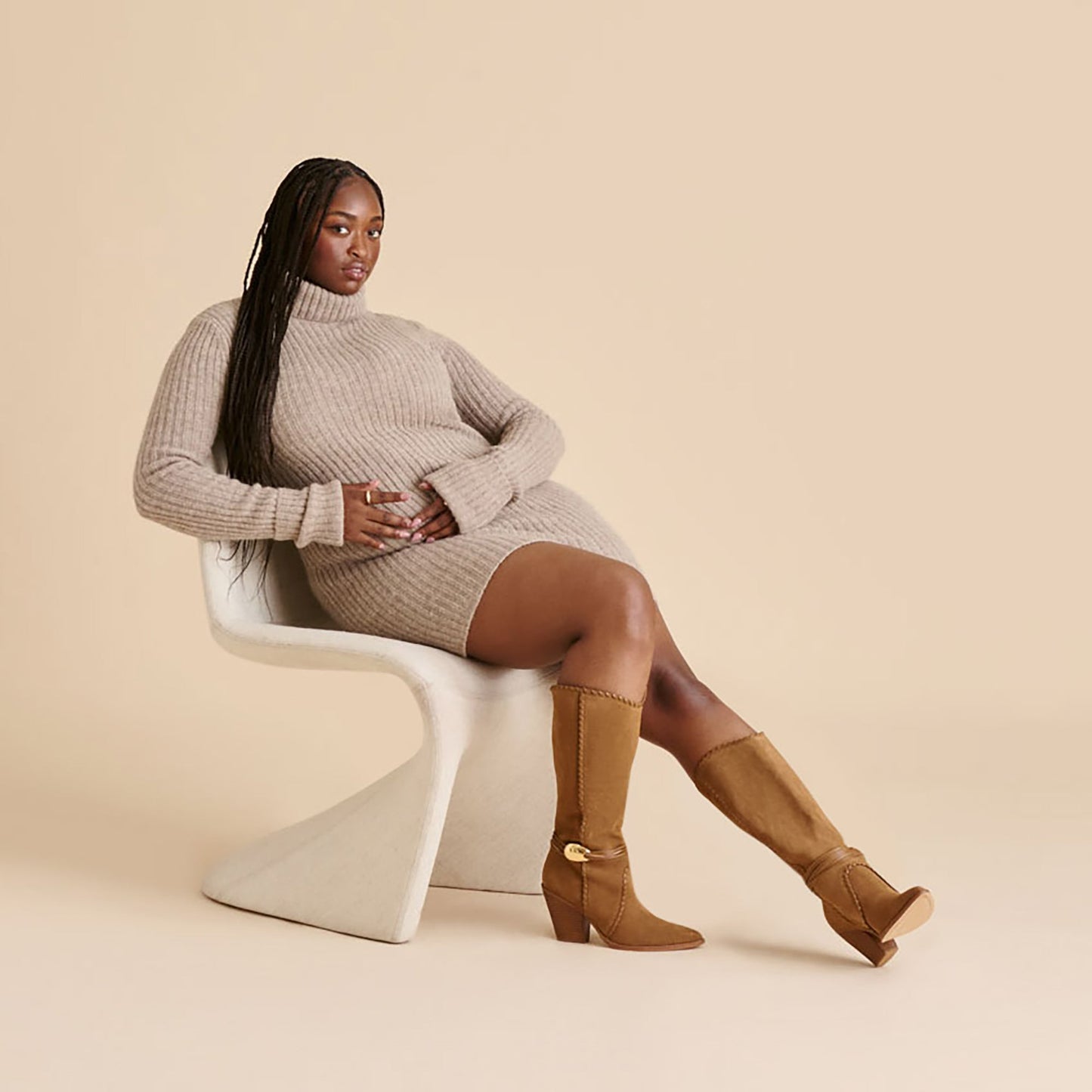 Jody Lt Brown Suede Wide Calf Boots Dolce Vita On sale