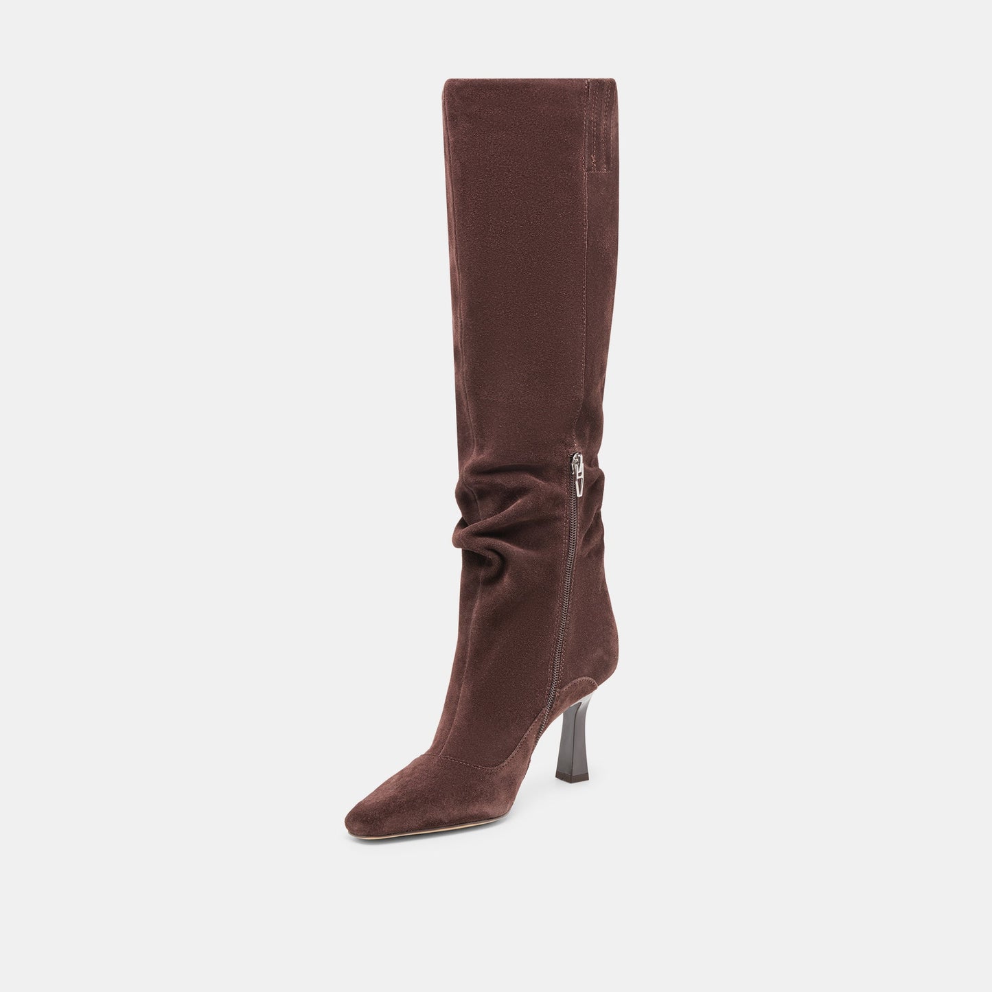 Lousa Mahogany Suede Wide Calf Boots Dolce Vita For sale