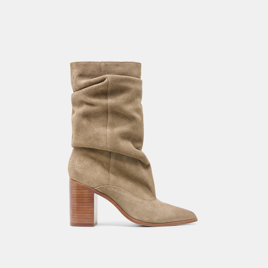 Talina Olive Suede Wide Calf Boots Dolce Vita New