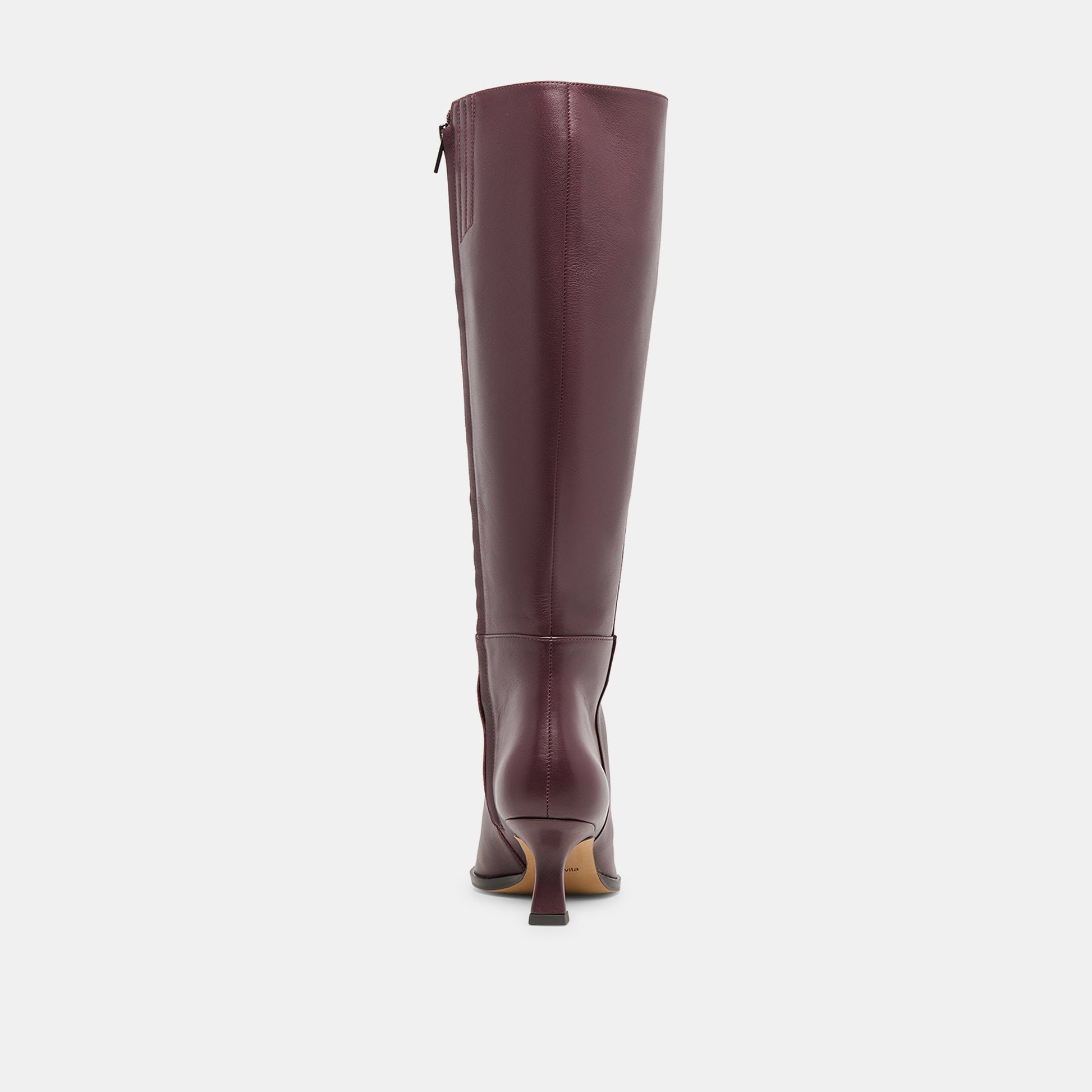 Auggie Wine Leather Wide Calf Boots Dolce Vita Online