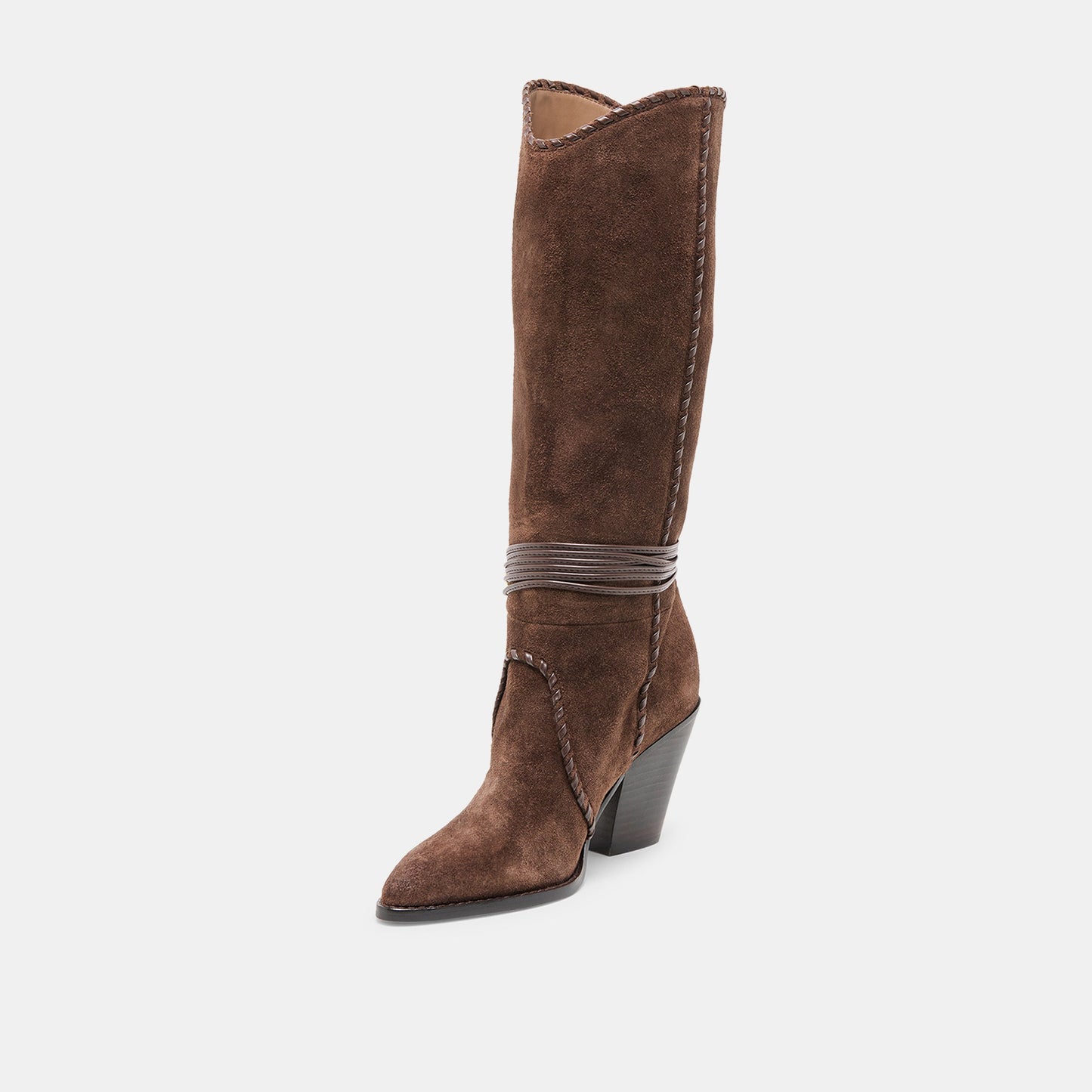 Jody Dk Brown Suede Wide Calf Boots Dolce Vita On sale
