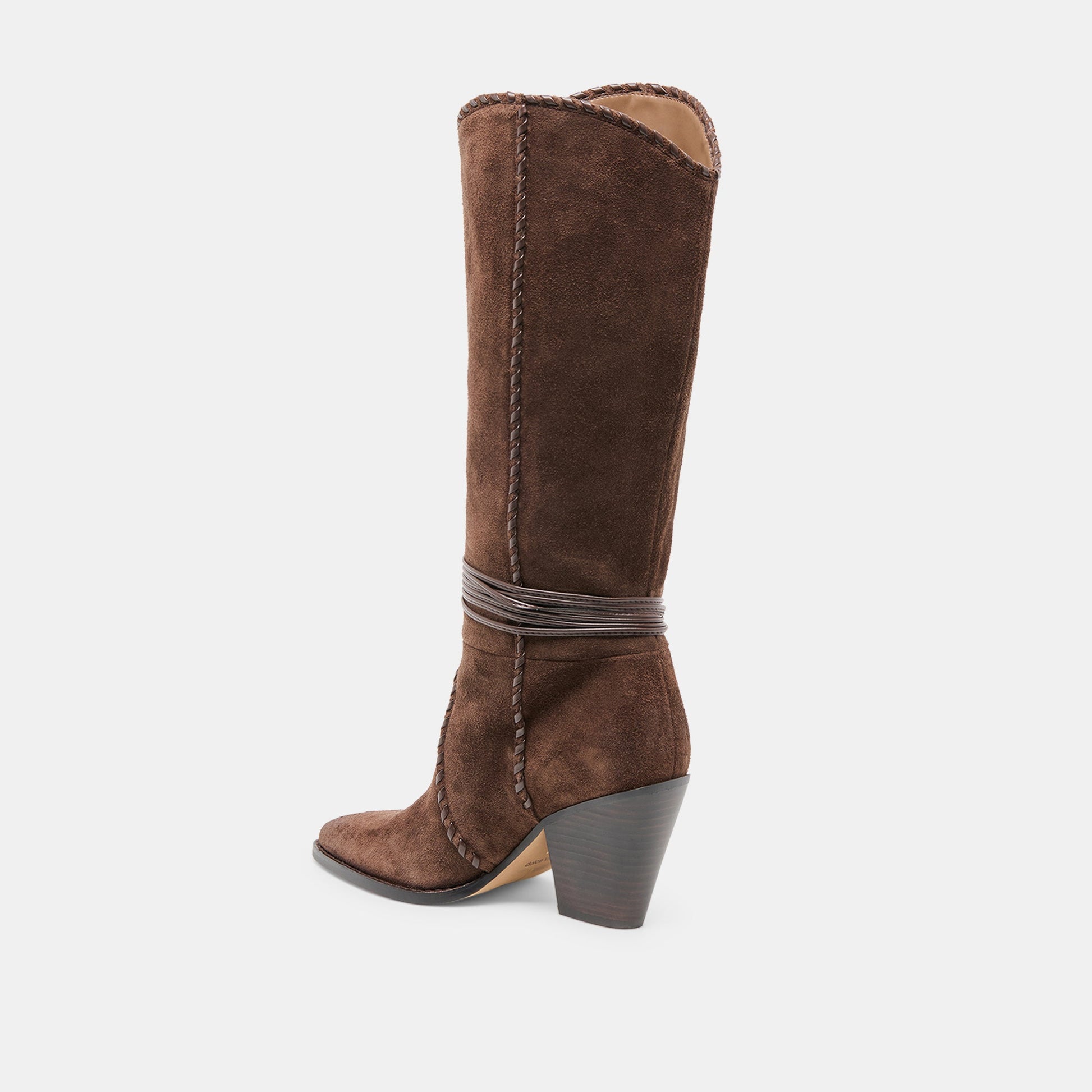 Jody Dk Brown Suede Wide Calf Boots Dolce Vita On sale