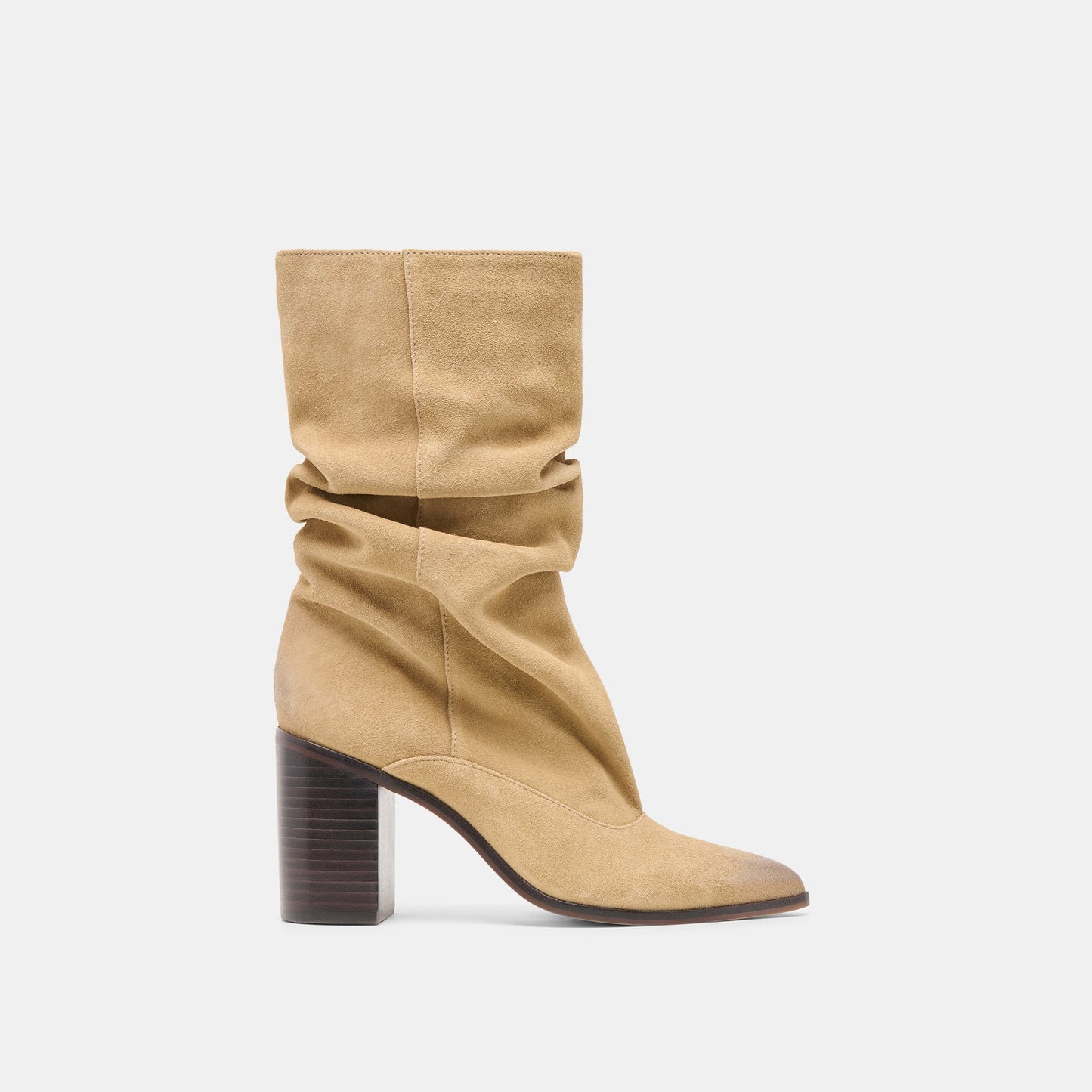 Talina Dk Taupe Suede Wide Calf Boots Dolce Vita us