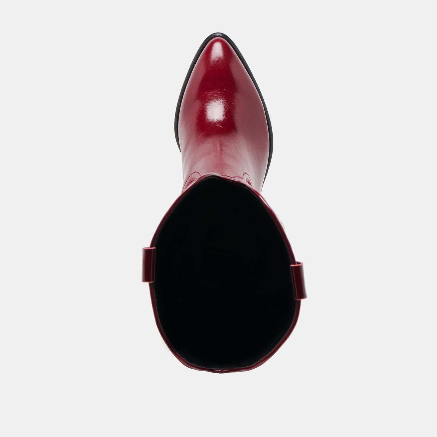 Mirla Oxblood Leather Wide Calf Boots Dolce Vita New