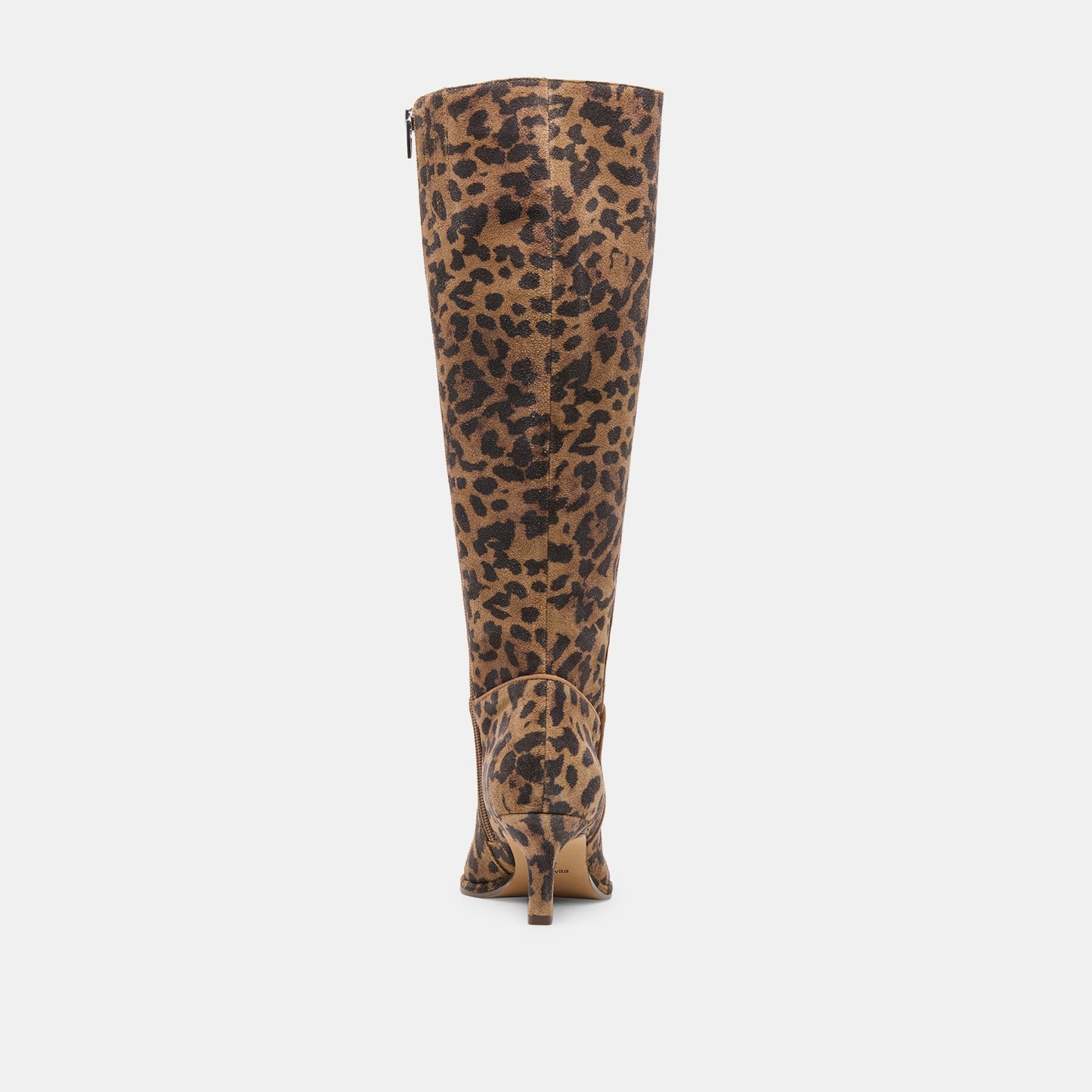 Aldy Brown Leopard Printed Suede Wide Calf Boots Dolce Vita Online