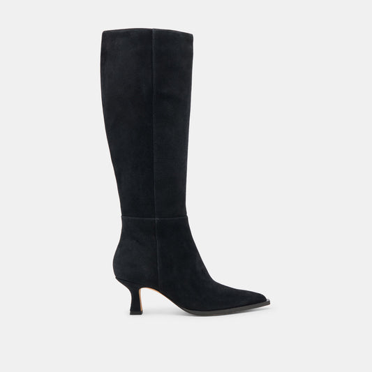 AUGGIE WIDE CALF BOOTS ONYX SUEDE
 – Dolce Vita Dolce Vita On sale