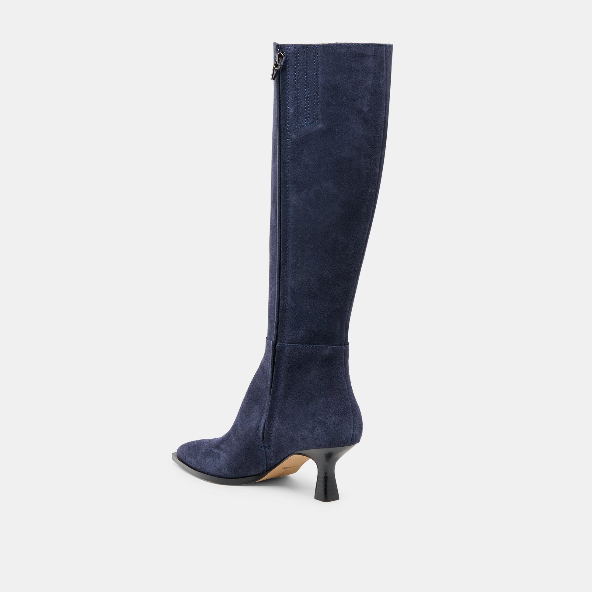 Auggie Navy Suede Wide Calf Boots Dolce Vita For sale