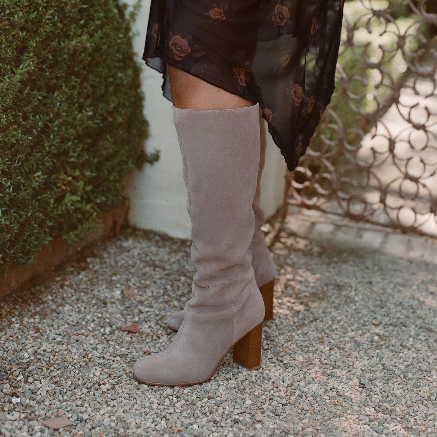Hudsin Wide Calf Barley Suede Boots Dolce Vita Online