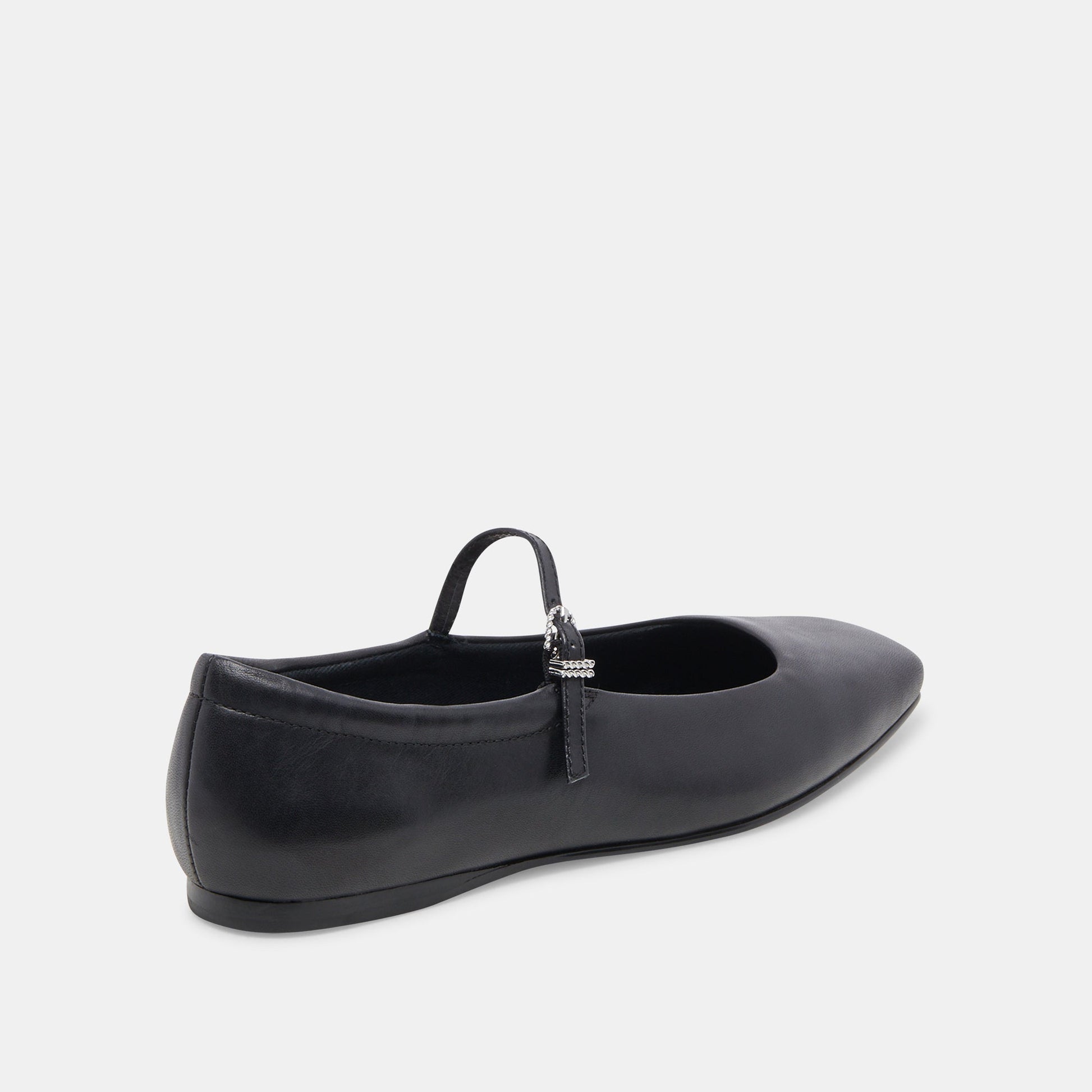Reyes Black Leather Ballet Flats Dolce Vita us