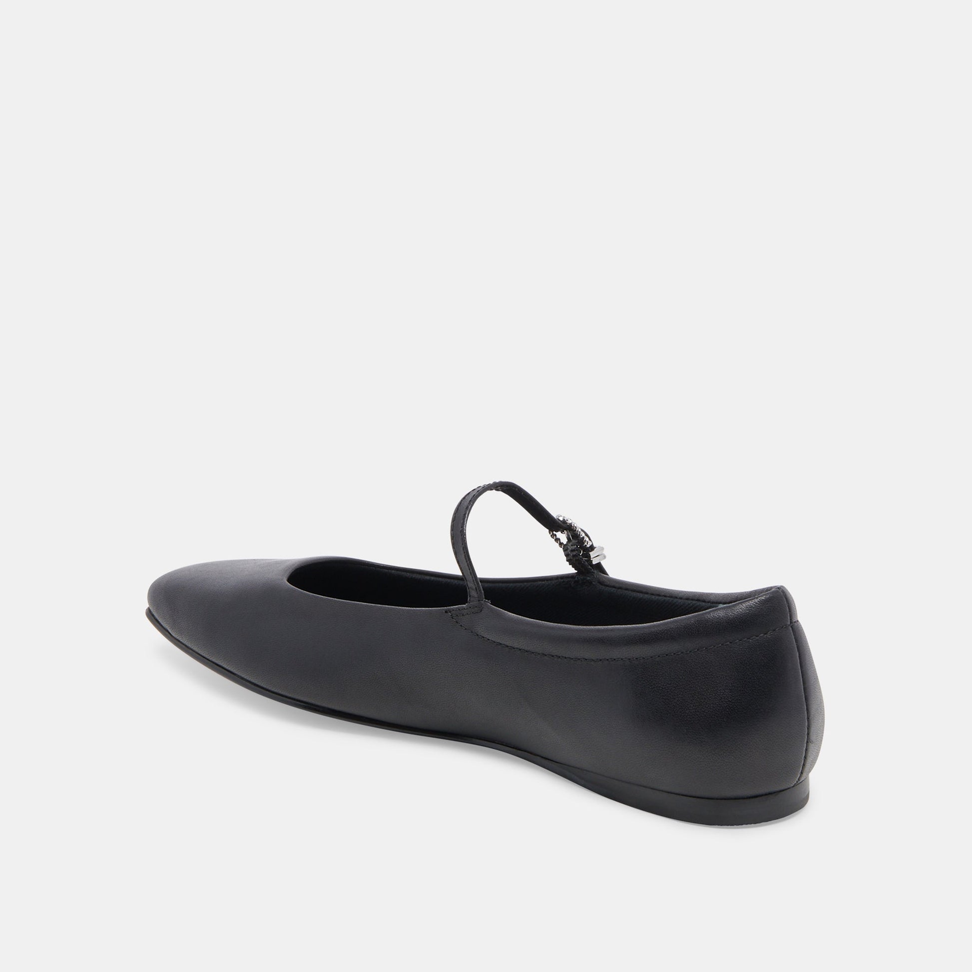 Reyes Black Leather Ballet Flats Dolce Vita us