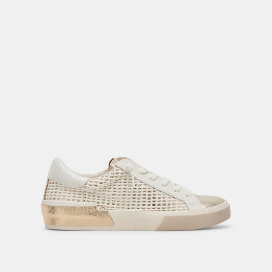 ZINA SNEAKERS BONE GOLD WOVEN
 – Dolce Vita Dolce Vita Discount
