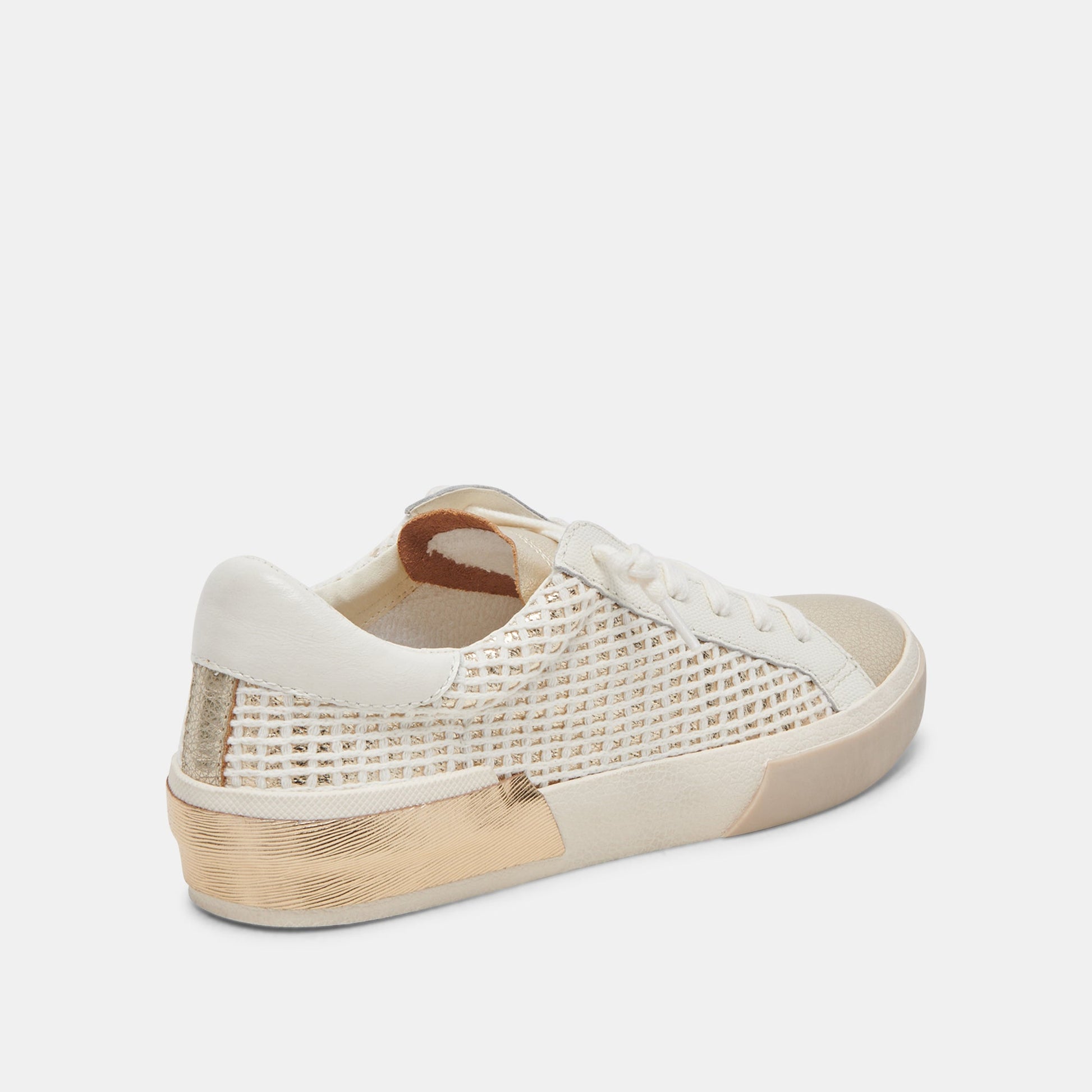 ZINA SNEAKERS BONE GOLD WOVEN
 – Dolce Vita Dolce Vita Discount
