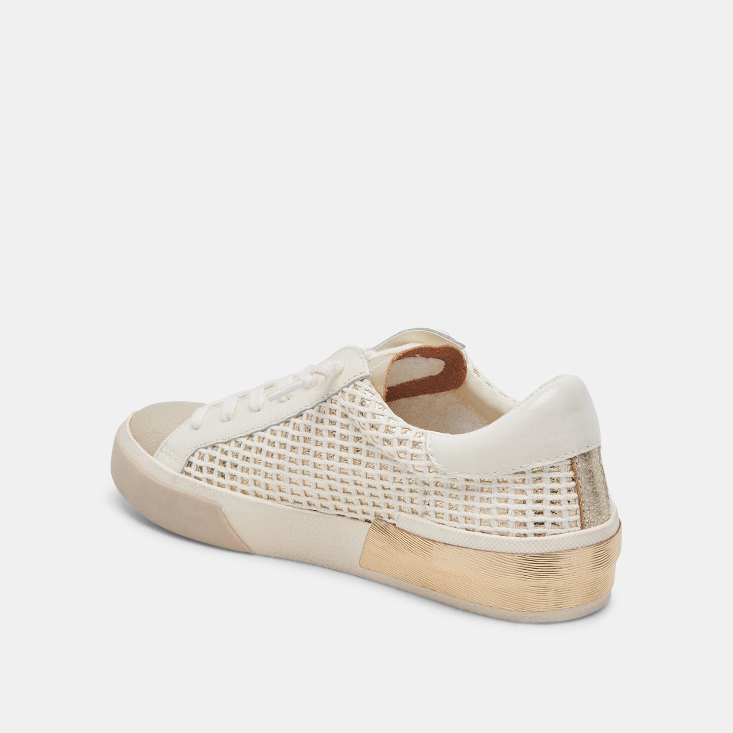 ZINA SNEAKERS BONE GOLD WOVEN
 – Dolce Vita Dolce Vita Discount