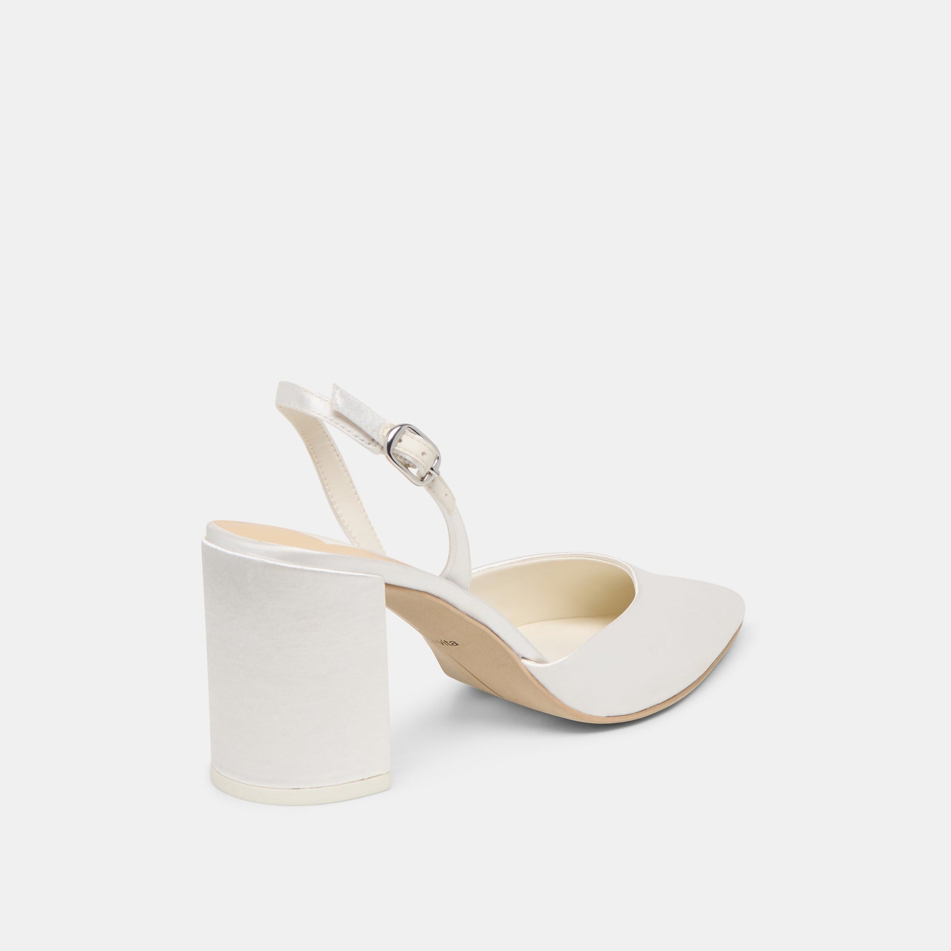 Carel True White Satin High Heels Dolce Vita us