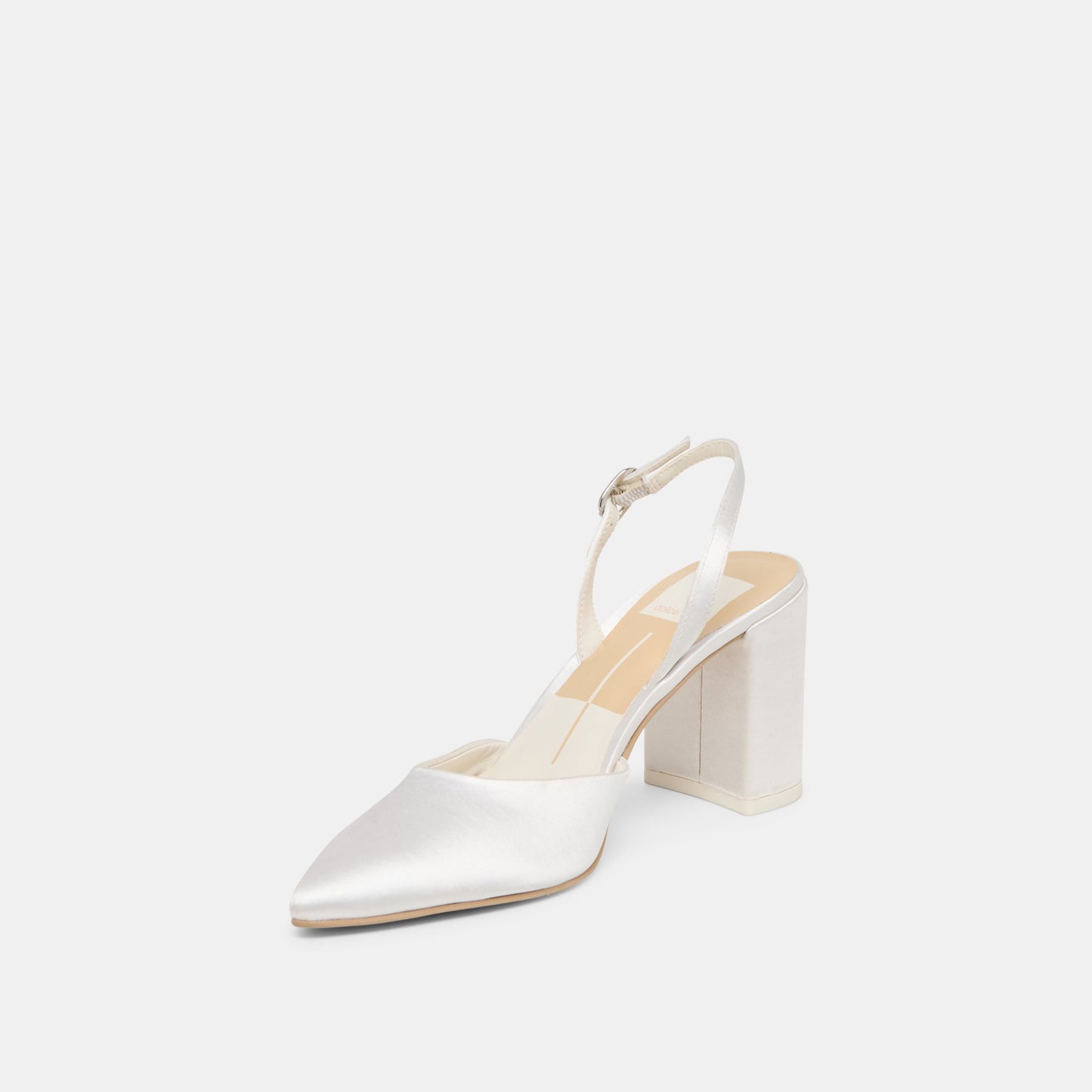 Carel True White Satin High Heels Dolce Vita us