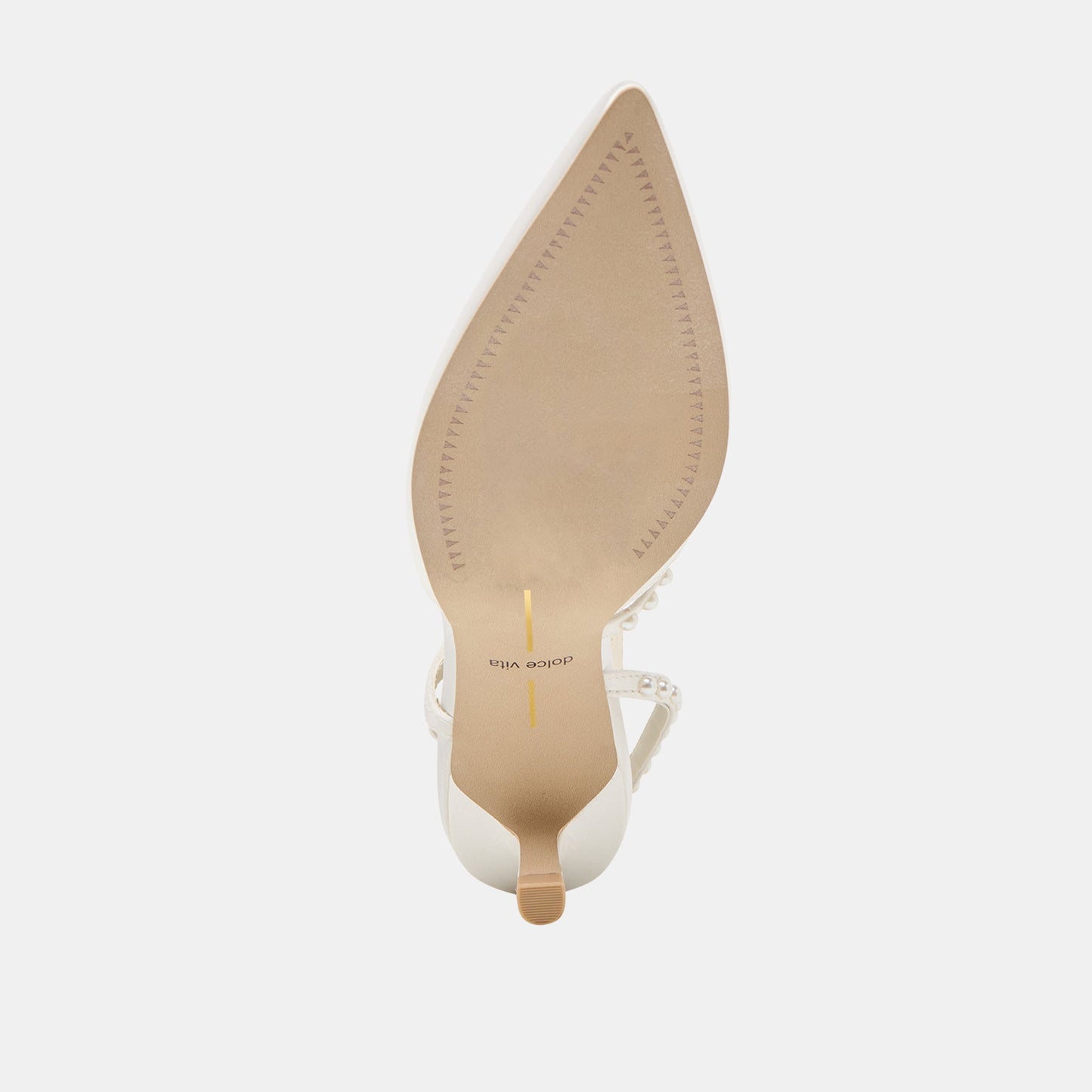 Kamra Pearl True White Satin Mid Heels Dolce Vita Sale
