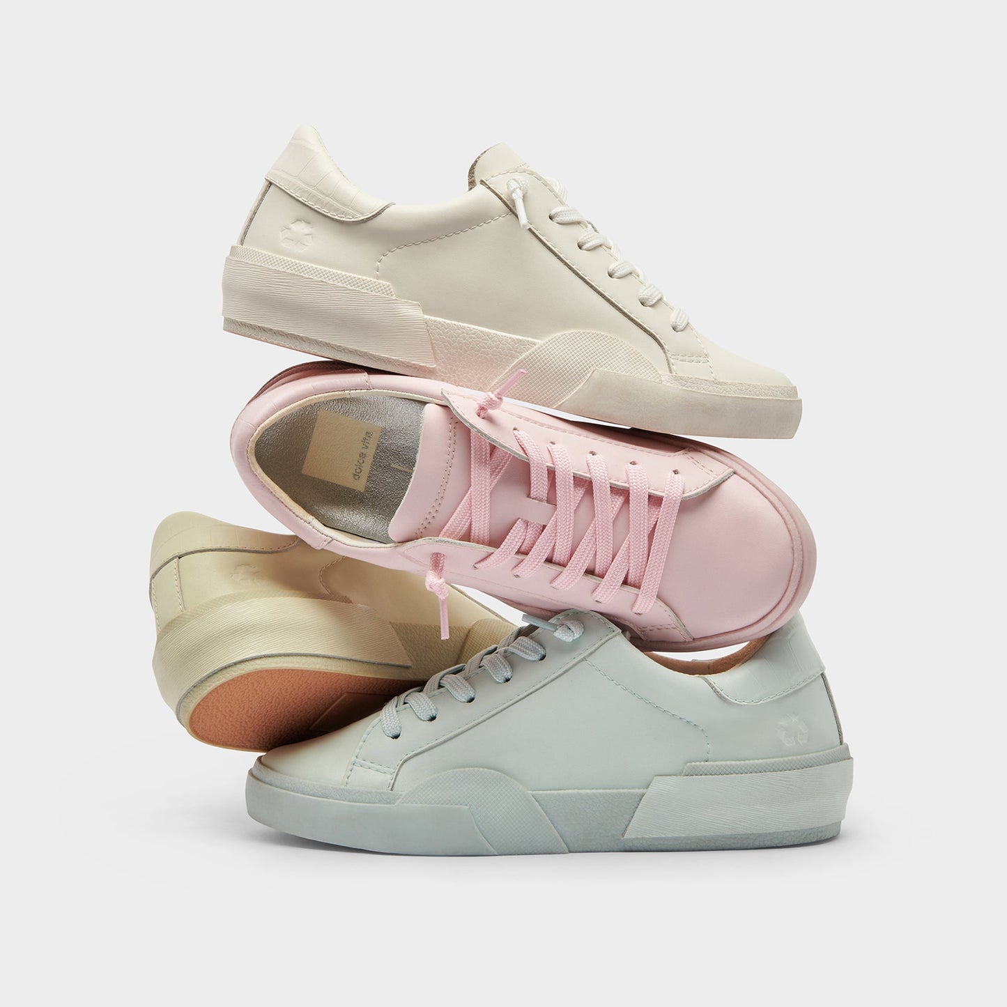 Zina 306 Sneakers White Recycled Leather | White Leather Sneakers
 – Dolce Vita Dolce Vita Outlet