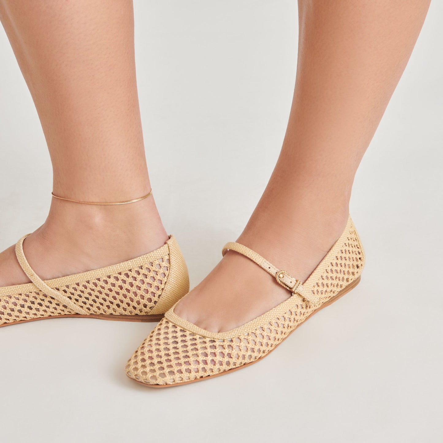 Reyes Lt Natural Woven Raffia Ballet Flats Dolce Vita On sale