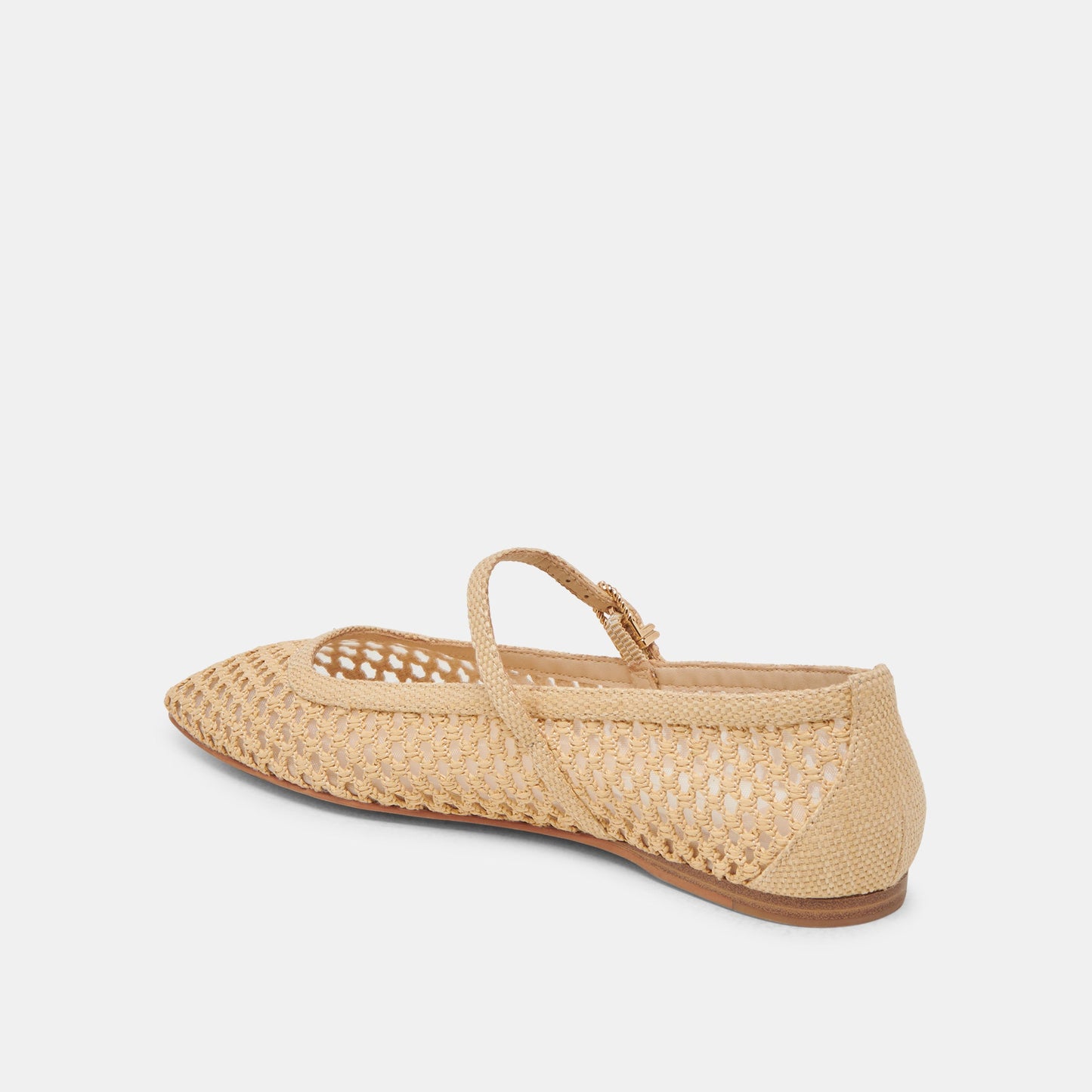 Reyes Lt Natural Woven Raffia Ballet Flats Dolce Vita On sale