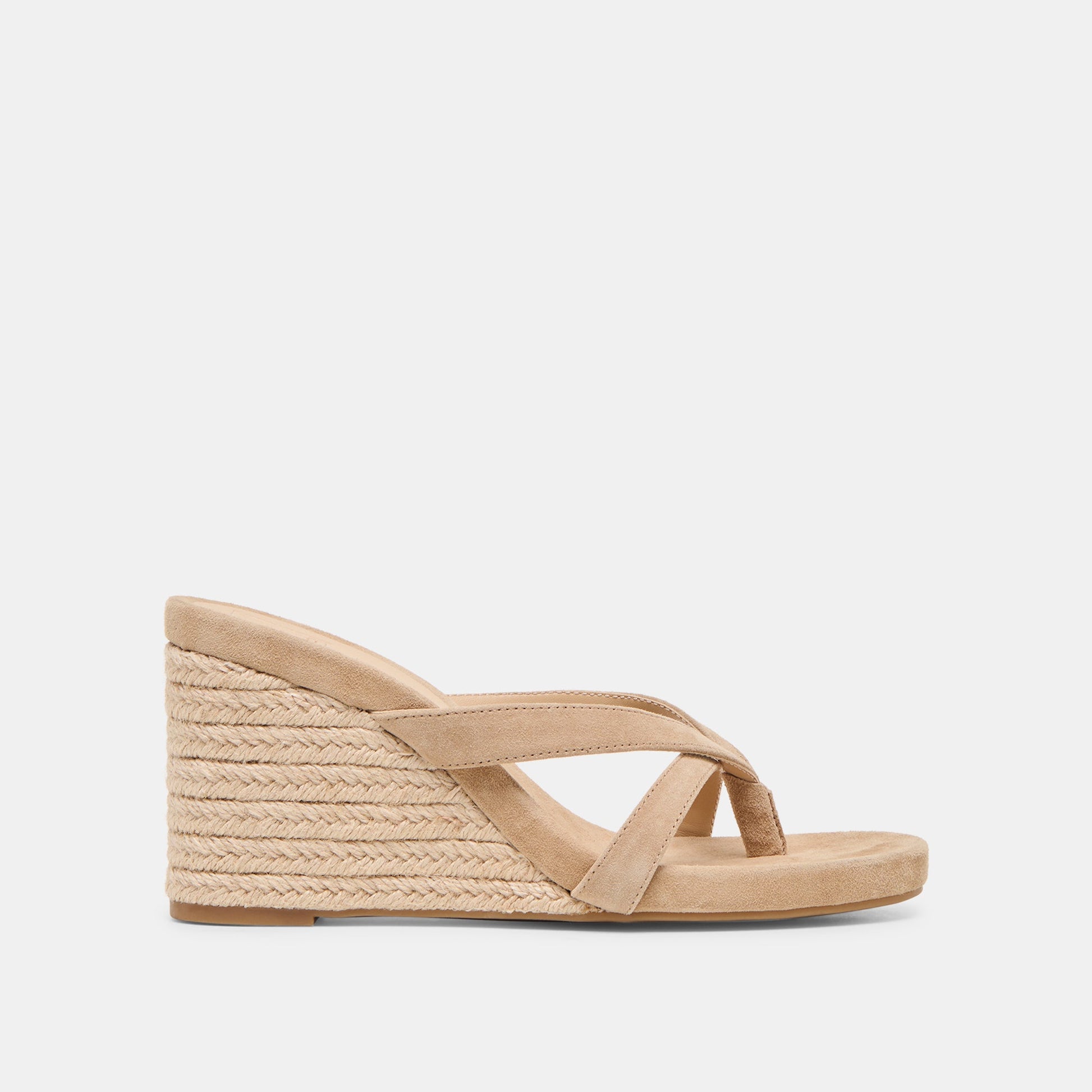 Helan Espadrille Camel Suede Wedges Dolce Vita For sale