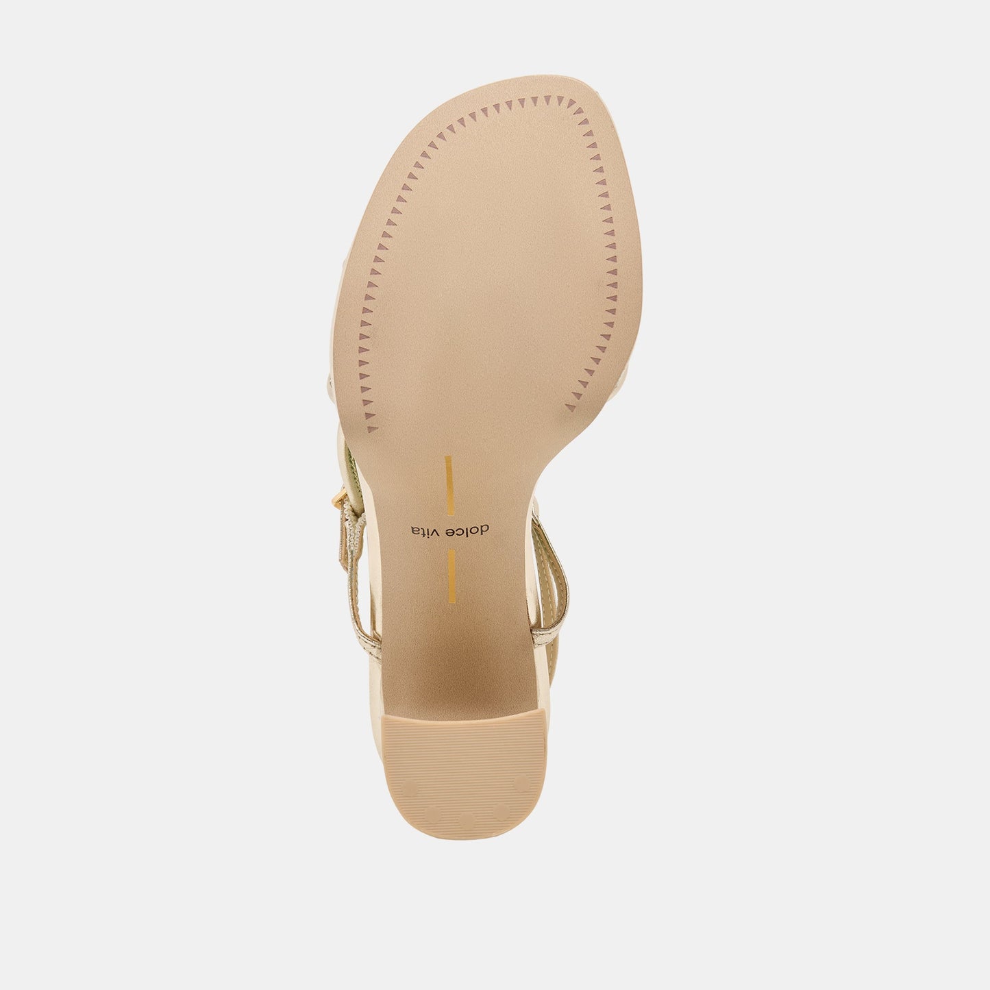 Odete Gold Leather Heels Dolce Vita New