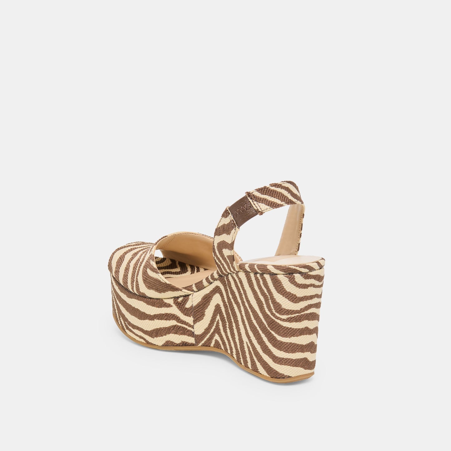 Akera Beige Zebra Raffia Wedges Dolce Vita Discount