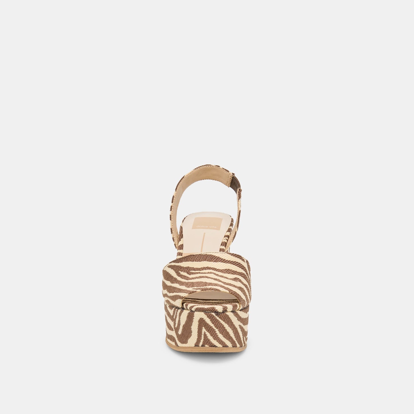 Akera Beige Zebra Raffia Wedges Dolce Vita Discount