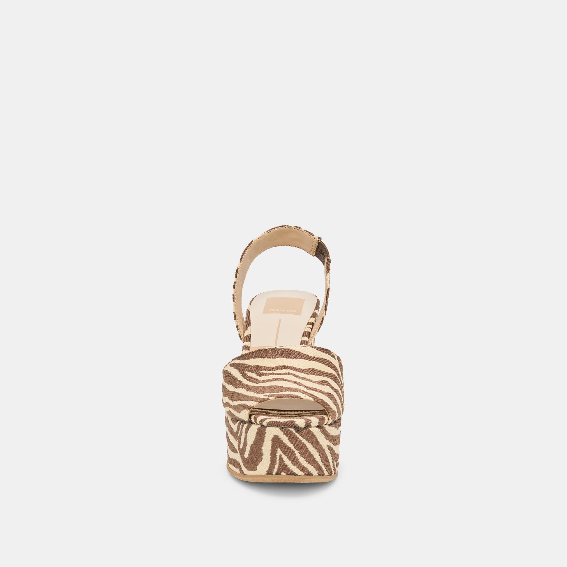 Akera Beige Zebra Raffia Wedges Dolce Vita Discount