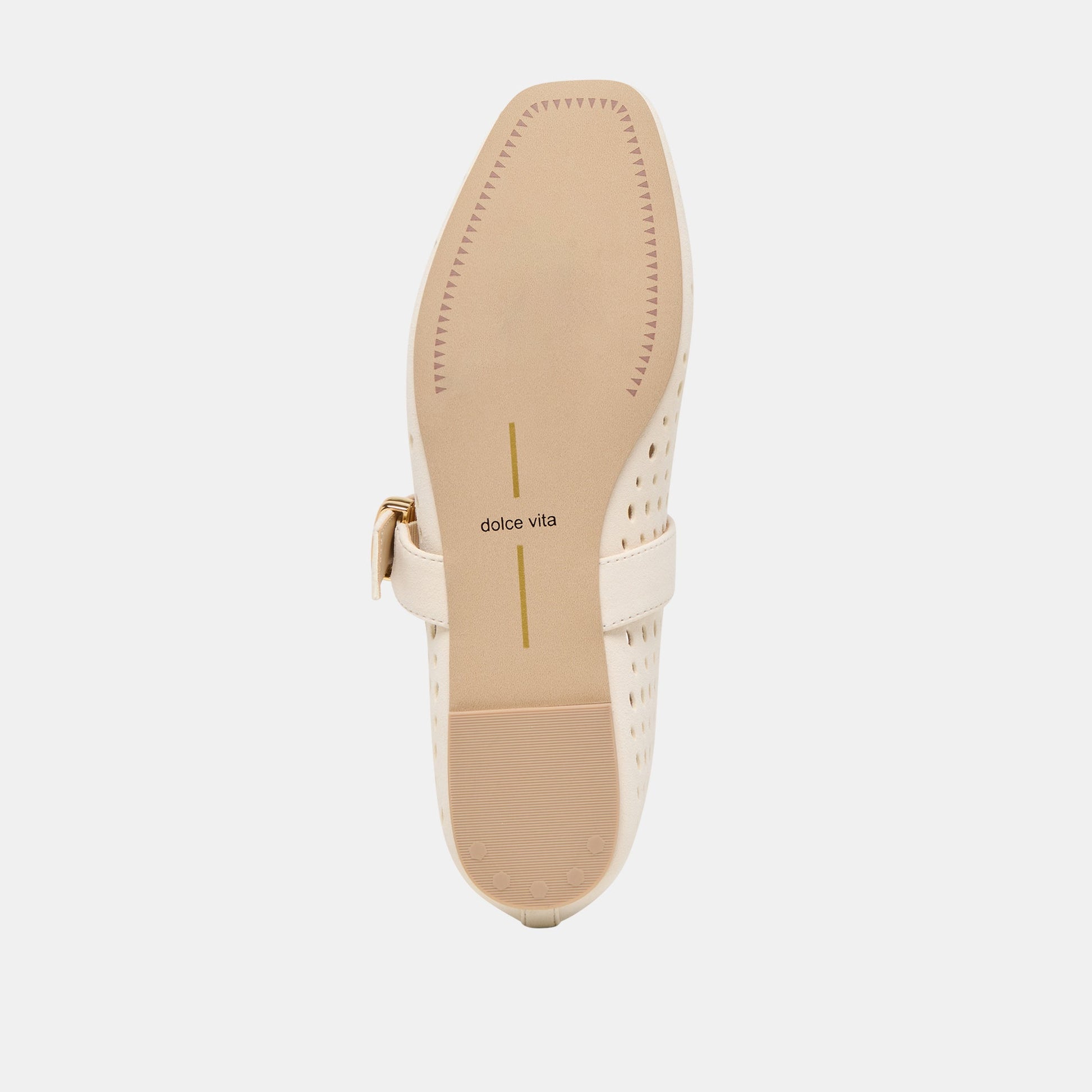 Mikel Creme Perforated Suede Ballet Flats Dolce Vita Sale
