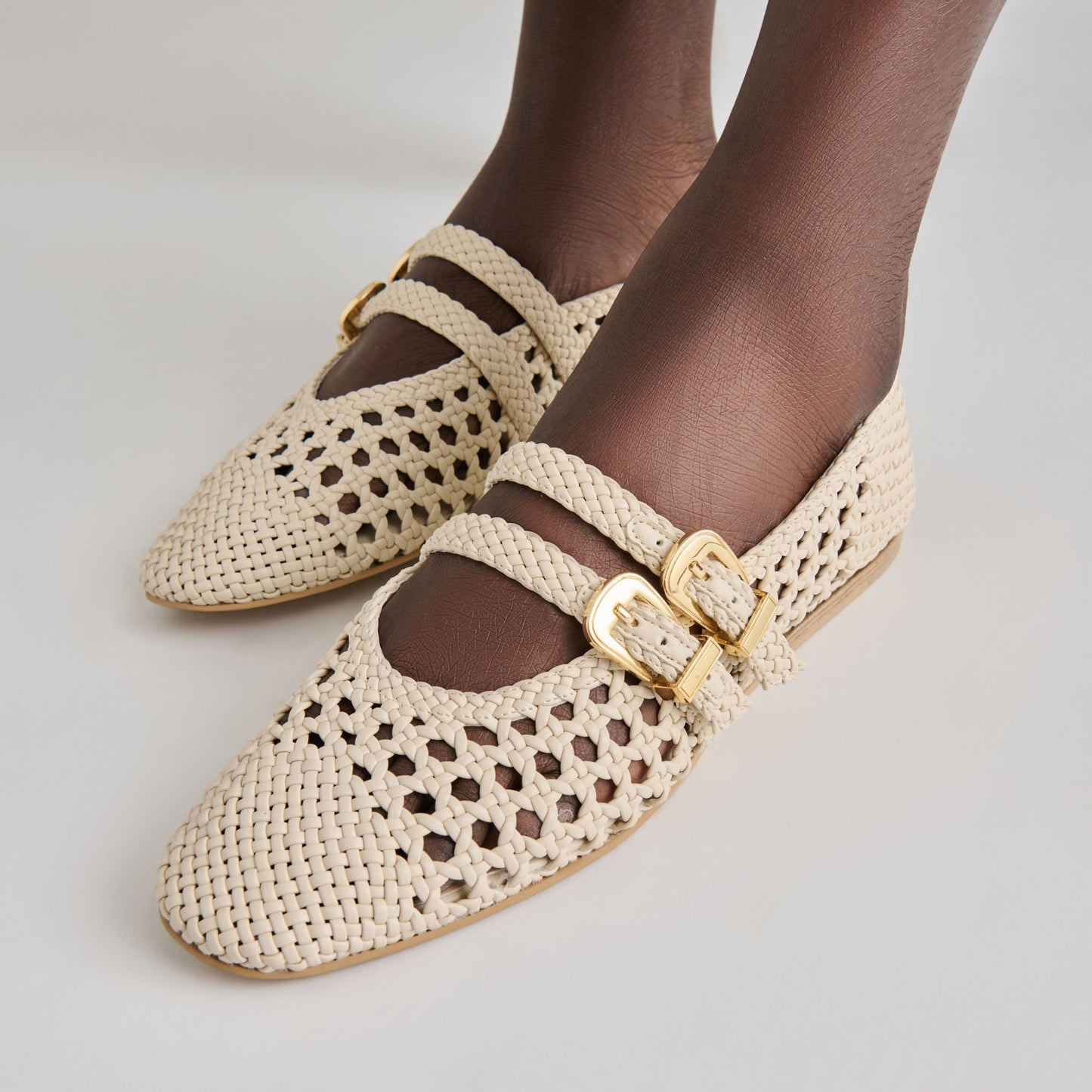 Baylee Creme Woven Stella Ballet Flats Dolce Vita For sale