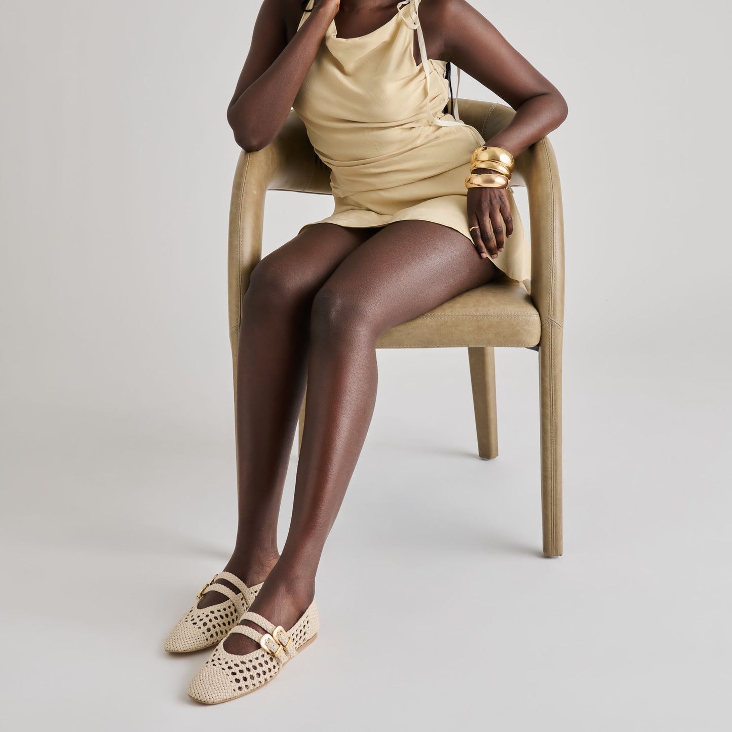 Baylee Creme Woven Stella Ballet Flats Dolce Vita For sale