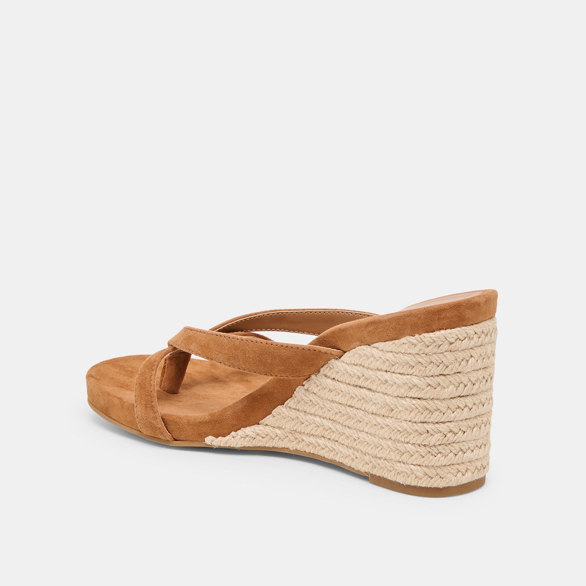 Helan Espadrille Brown Suede Wedges Dolce Vita us