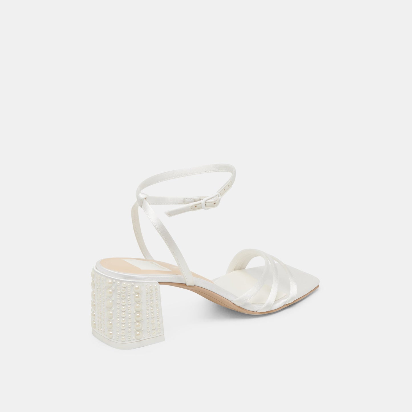 YSABEL PEARL HEELS TRUE WHITE SATIN
 – Dolce Vita Dolce Vita New