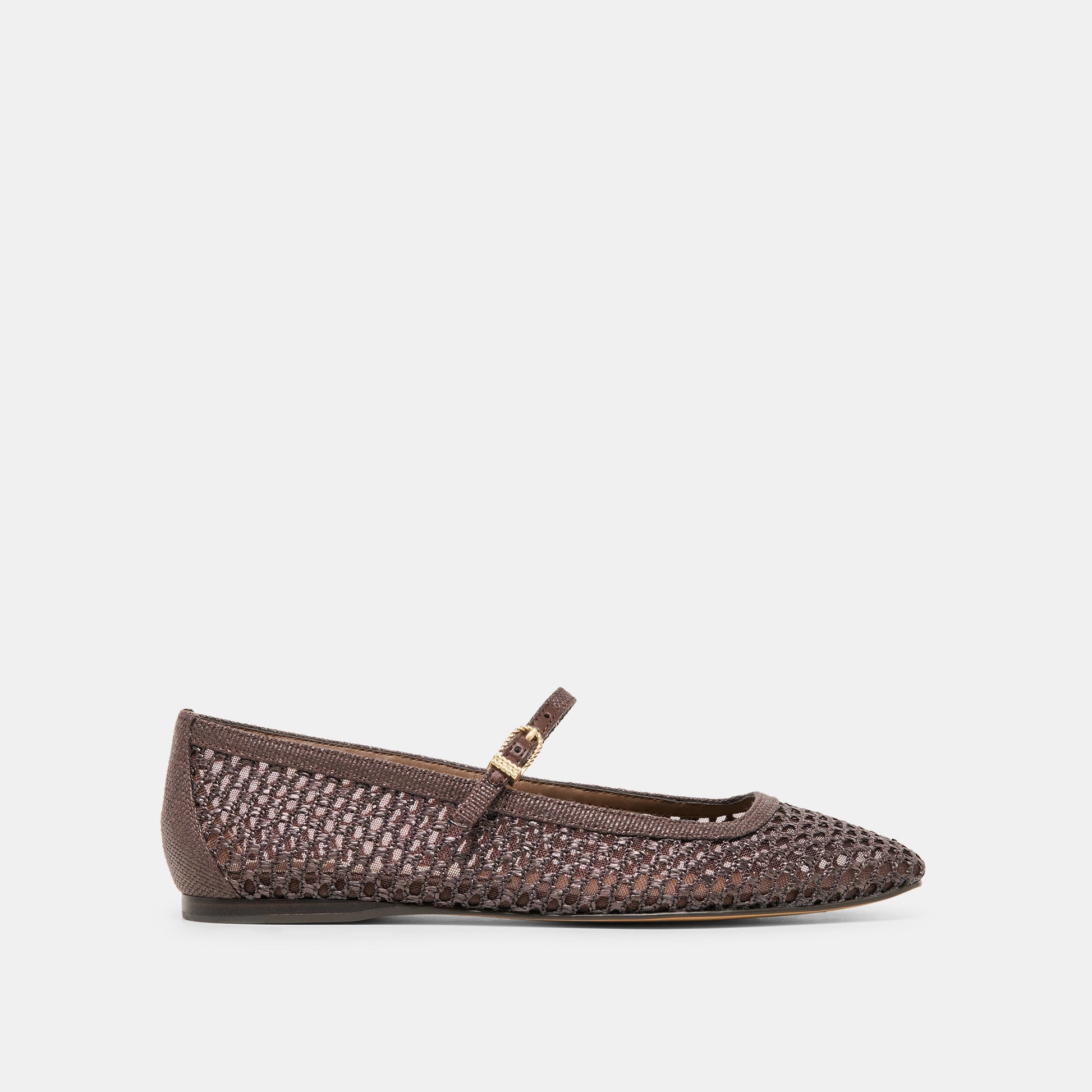 Reyes Chocolate Woven Raffia Ballet Flats Dolce Vita Outlet