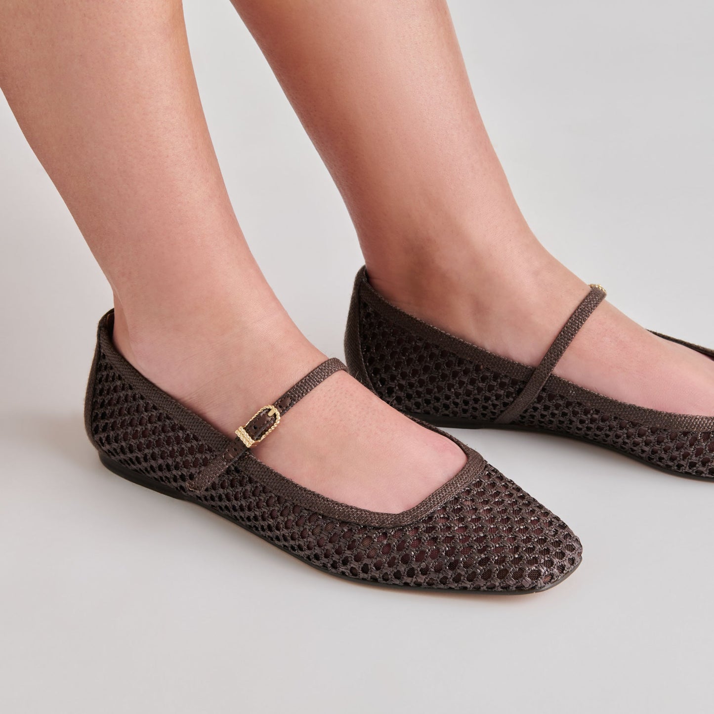 Reyes Chocolate Woven Raffia Ballet Flats Dolce Vita Outlet