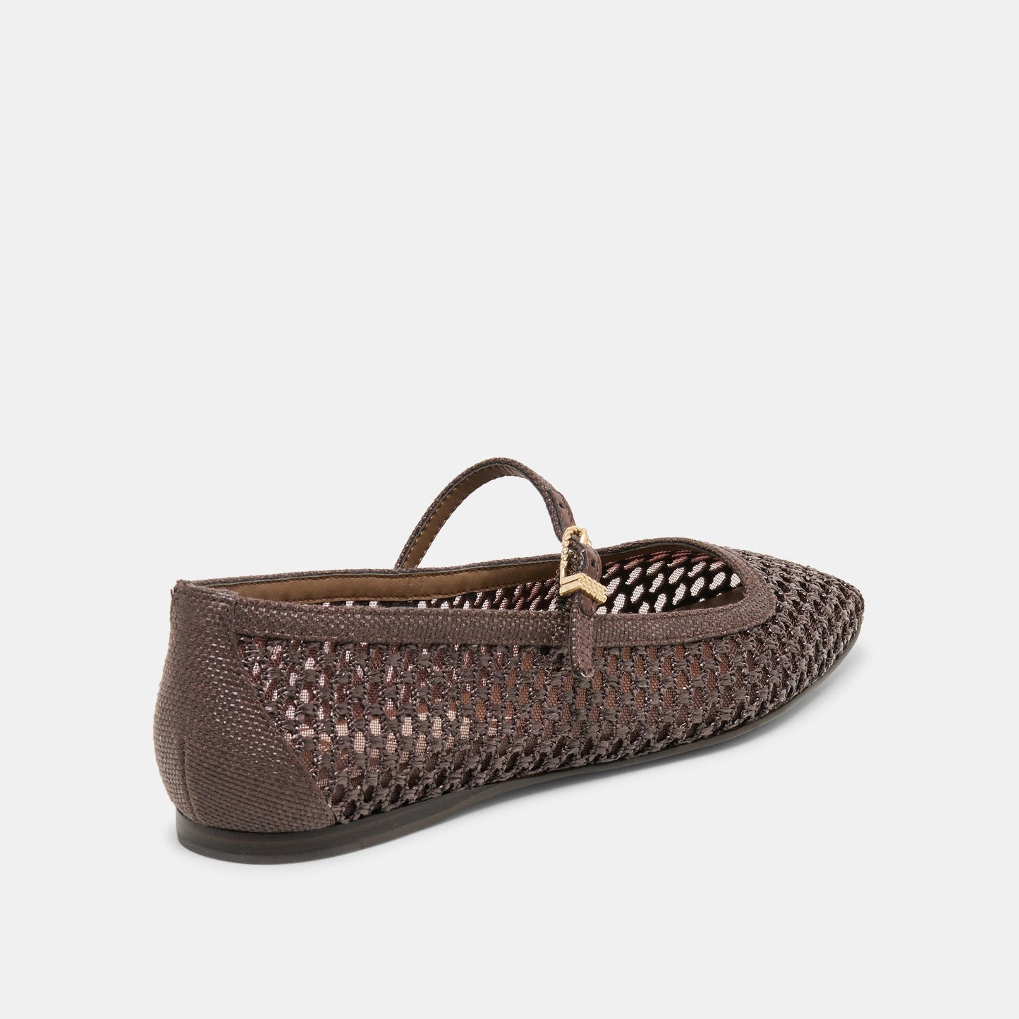 Reyes Chocolate Woven Raffia Ballet Flats Dolce Vita Outlet