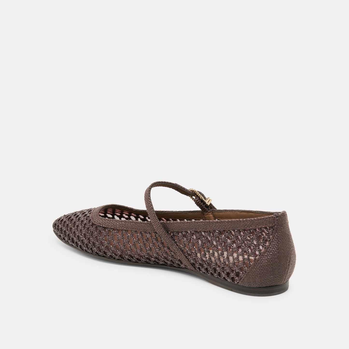 Reyes Chocolate Woven Raffia Ballet Flats Dolce Vita Outlet