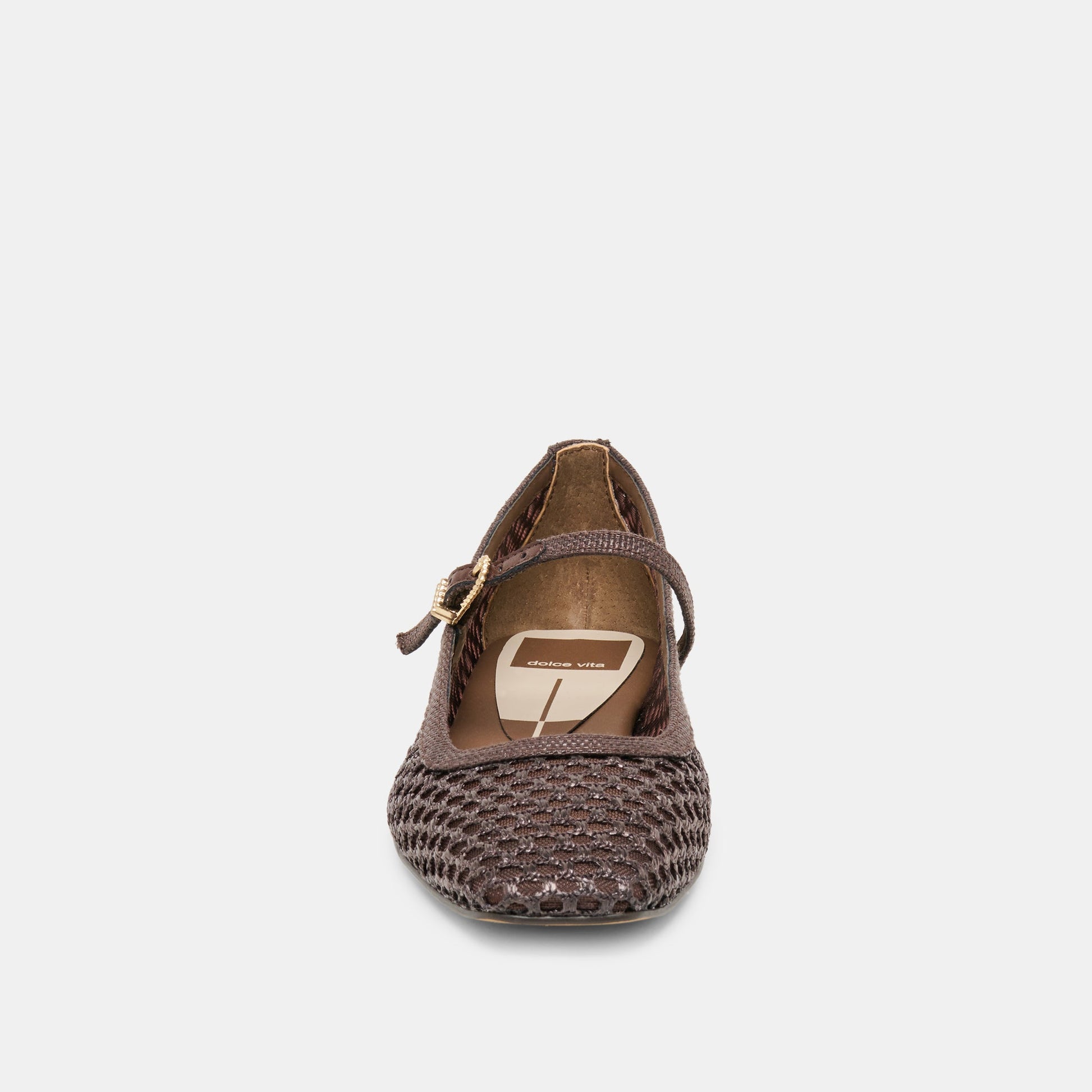 Reyes Chocolate Woven Raffia Ballet Flats Dolce Vita Outlet