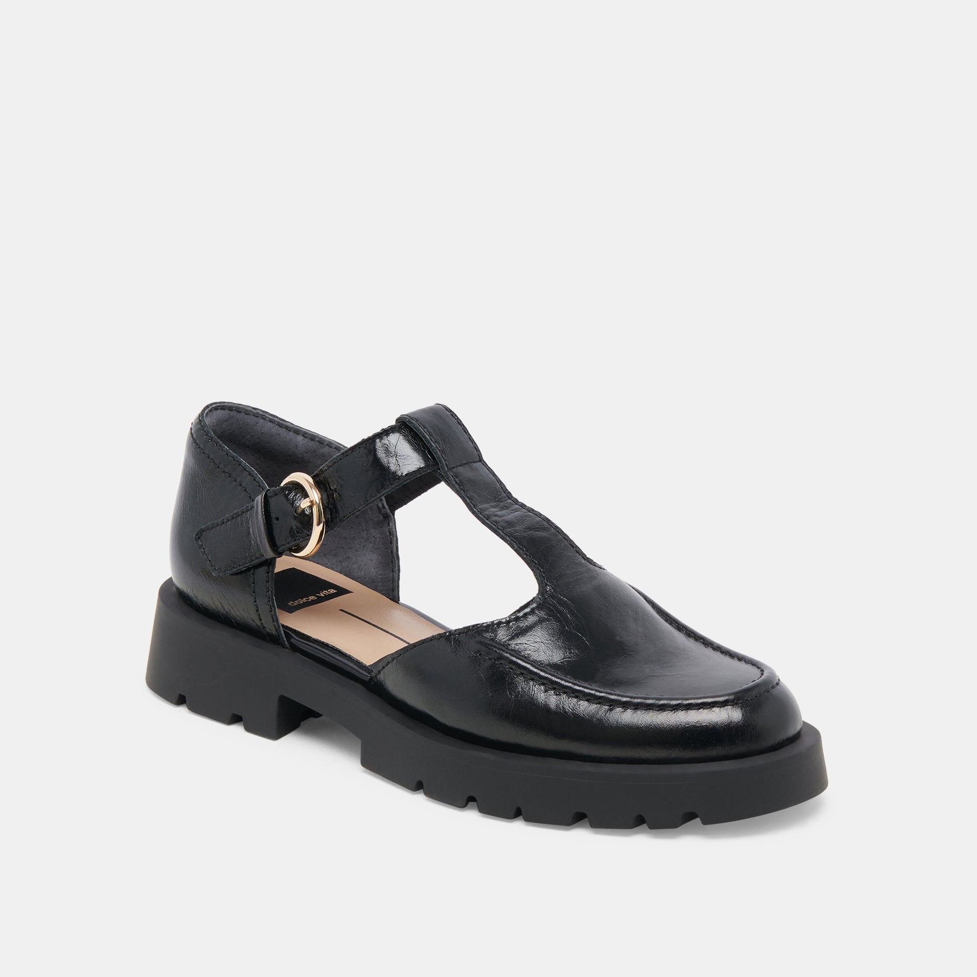 EMILIO FLATS MIDNIGHT CRINKLE PATENT LEATHER
 – Dolce Vita Dolce Vita Discount