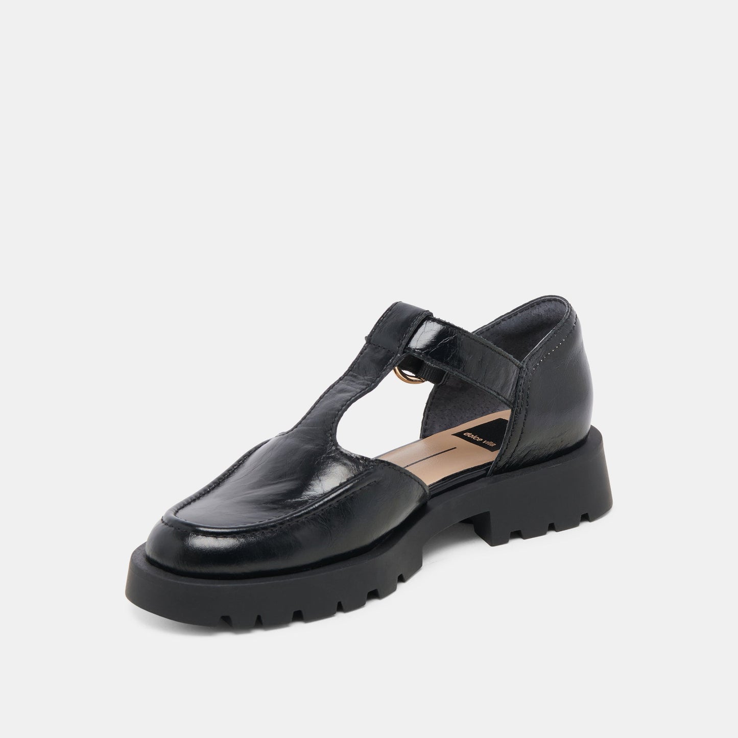 EMILIO FLATS MIDNIGHT CRINKLE PATENT LEATHER
 – Dolce Vita Dolce Vita Discount