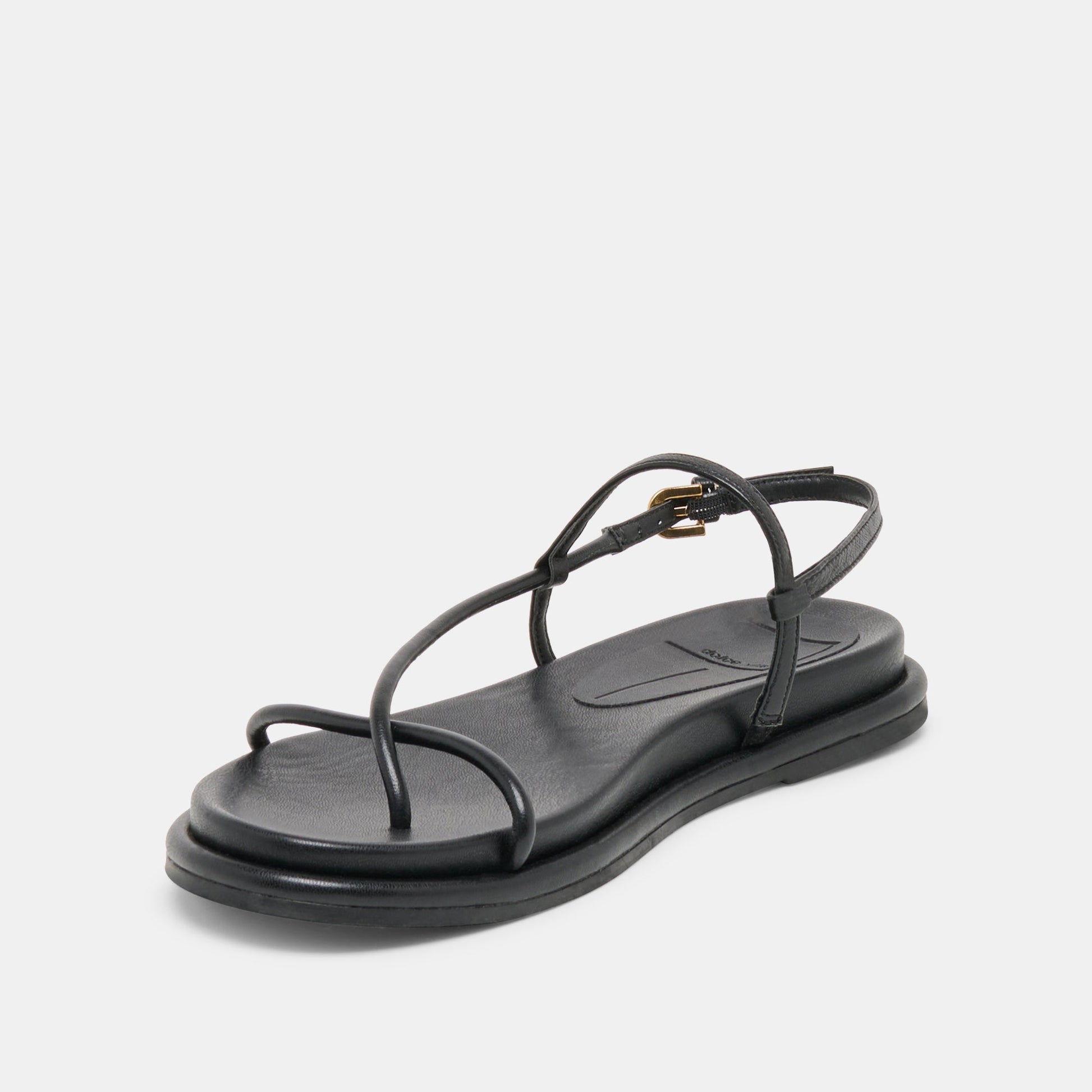 Dom Black Leather Sandals Dolce Vita Discount