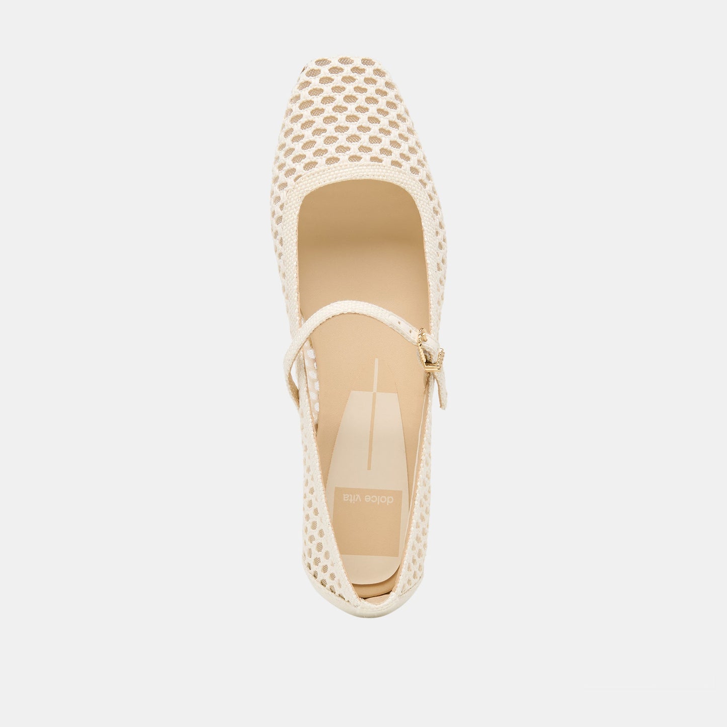 Reyes White Woven Raffia Ballet Flats Dolce Vita Outlet